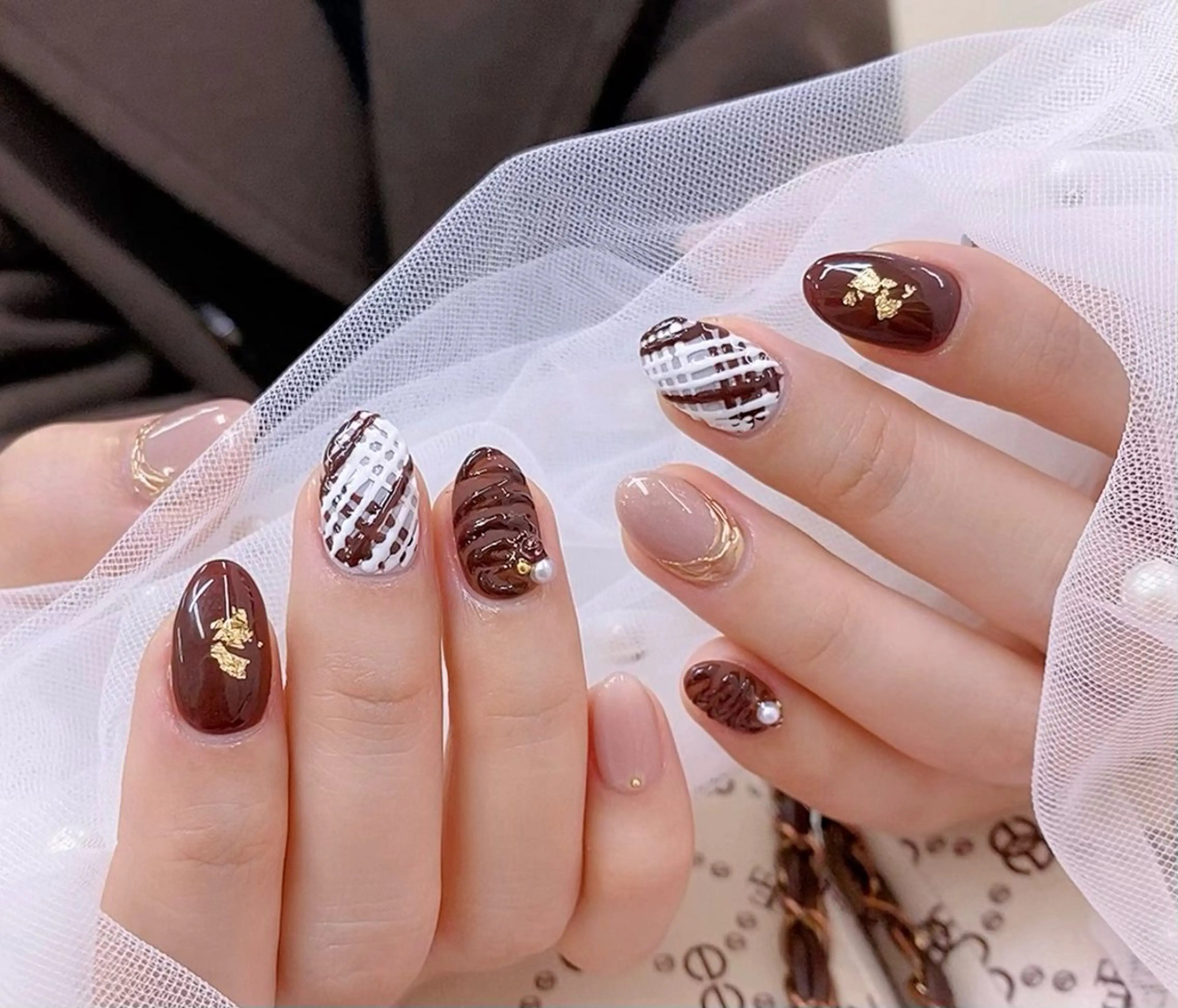 ネイル アートネイル チークネイル 長さ出し フレンチネイル ジェルネイル Y•K美學院(ネイルサロン  エステティックサロン)所属・YK Beauty salonのマツエク・マツパデザイン