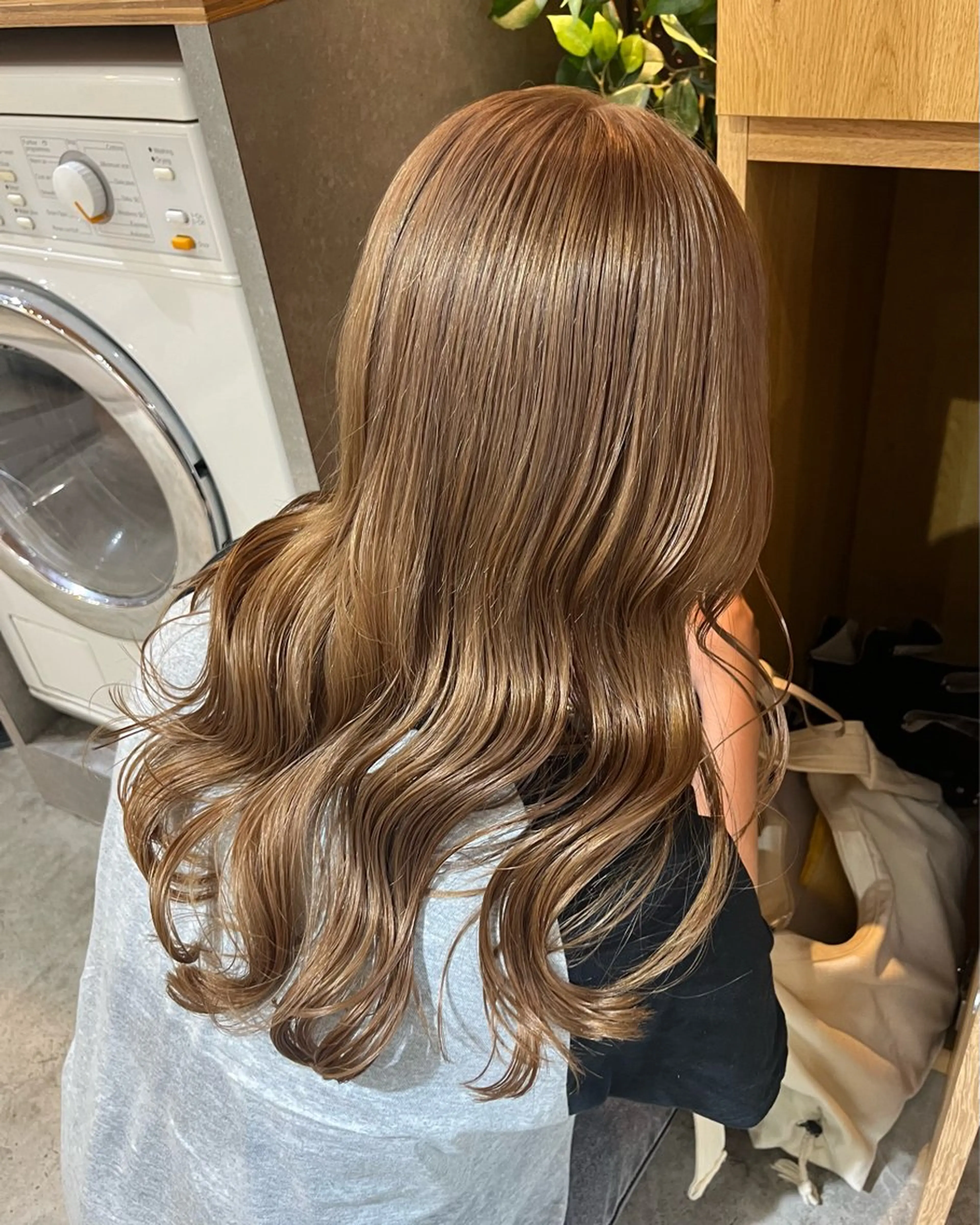 セミロング カラー ヘアアレンジ ベージュカラー カット ヘアカラー 🫧透明感カラー/ ナルハ🫧のヘアスタイル