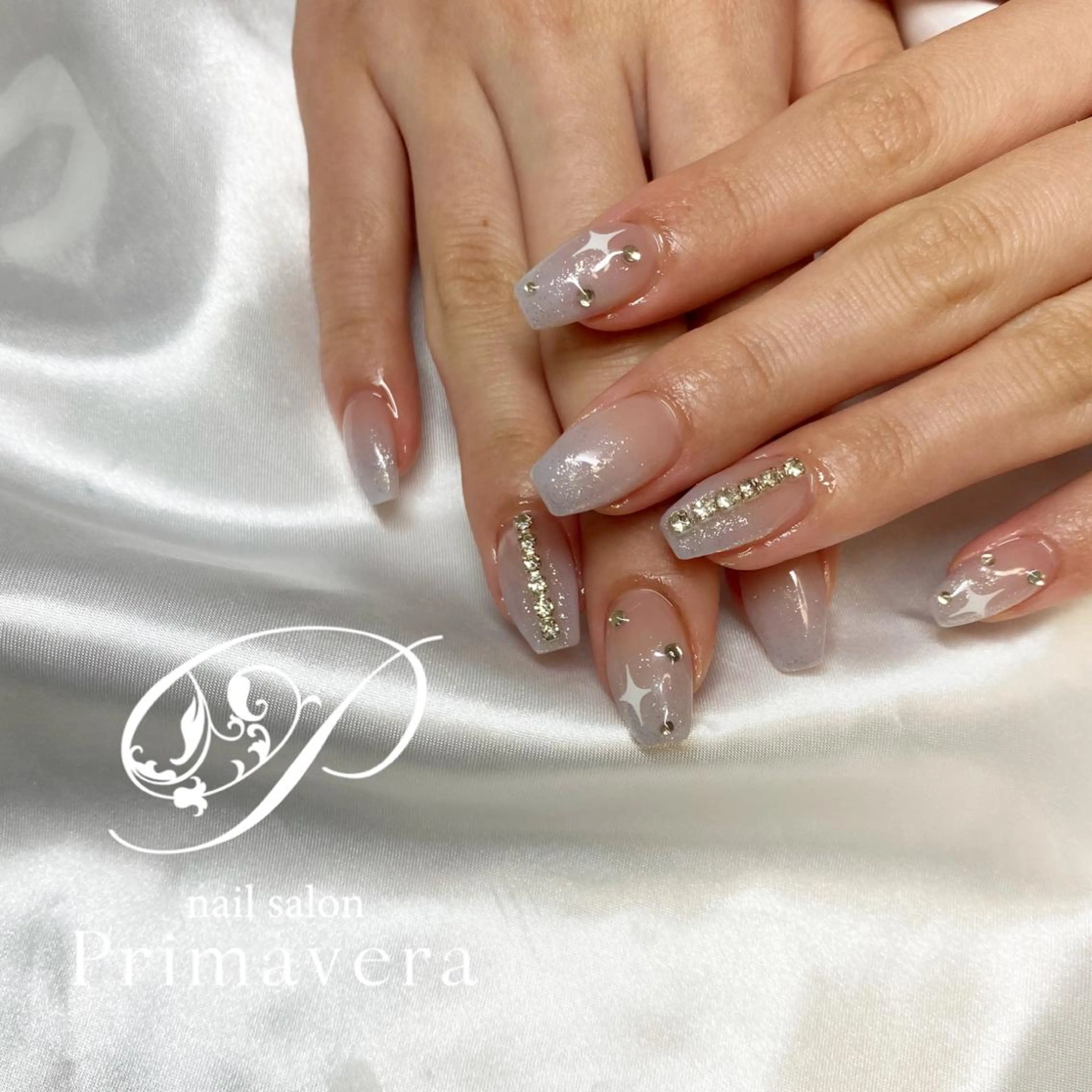 ネイル ハンドネイル primavera ワンホン系/ちゅるんのネイルデザイン