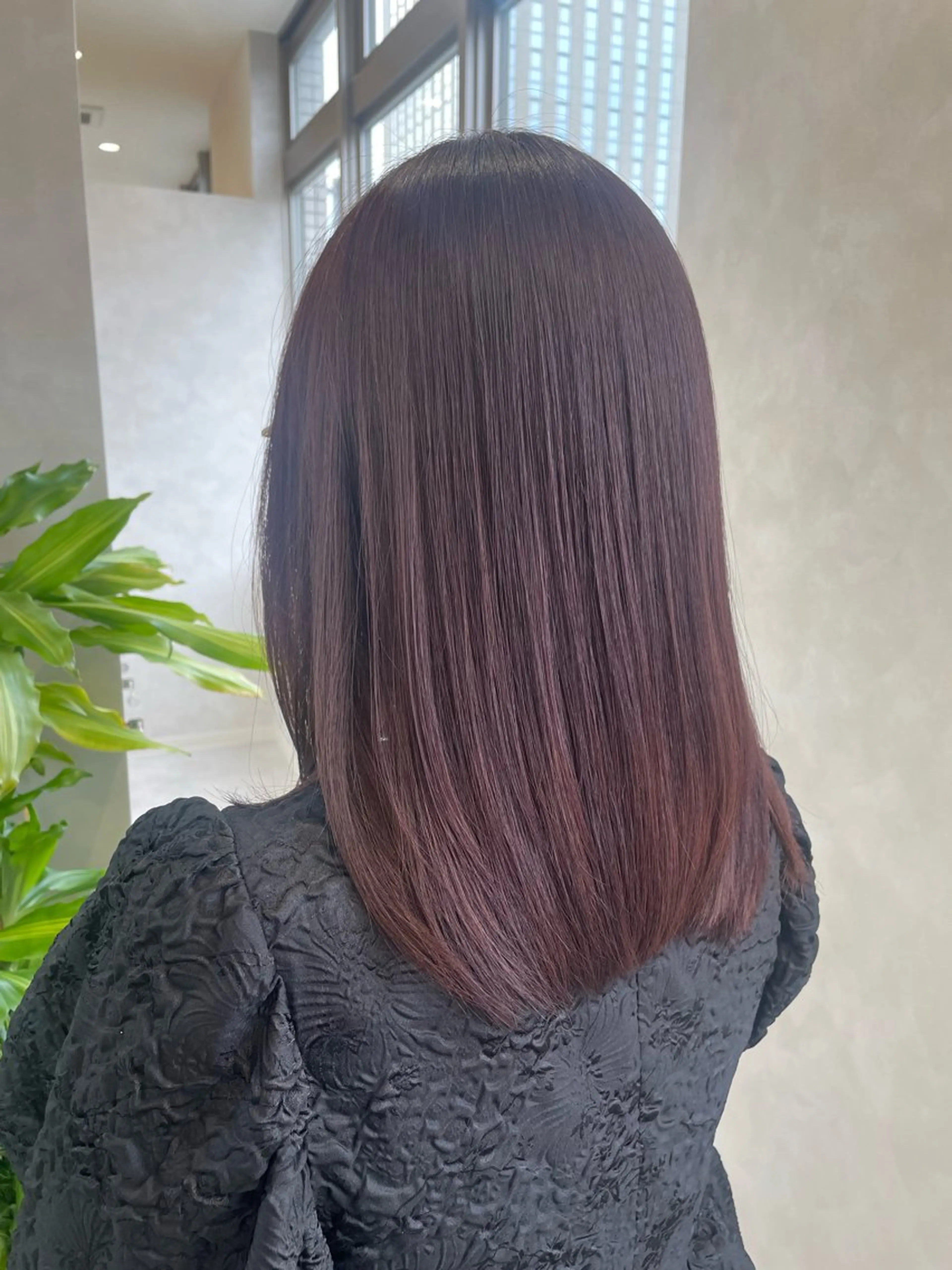 ミディアム カラー ブリーチ ラベンダーカラー ブリーチなしカラー 髪質改善 Eleanor Ayaのヘアスタイル