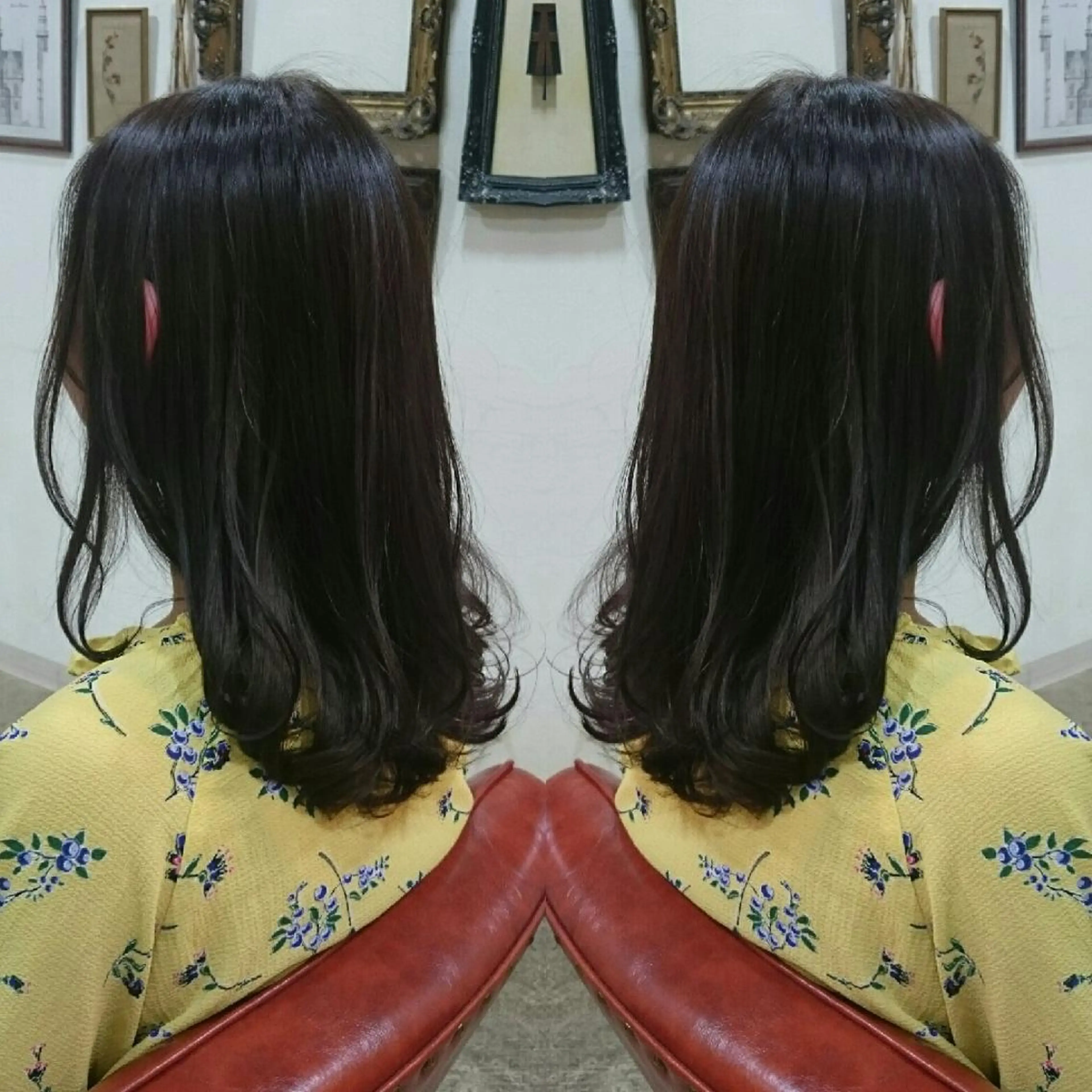ミディアム カラー アッシュ ダークアッシュ RITA Hairs所属・Kawamoto Shinyaのヘアスタイル