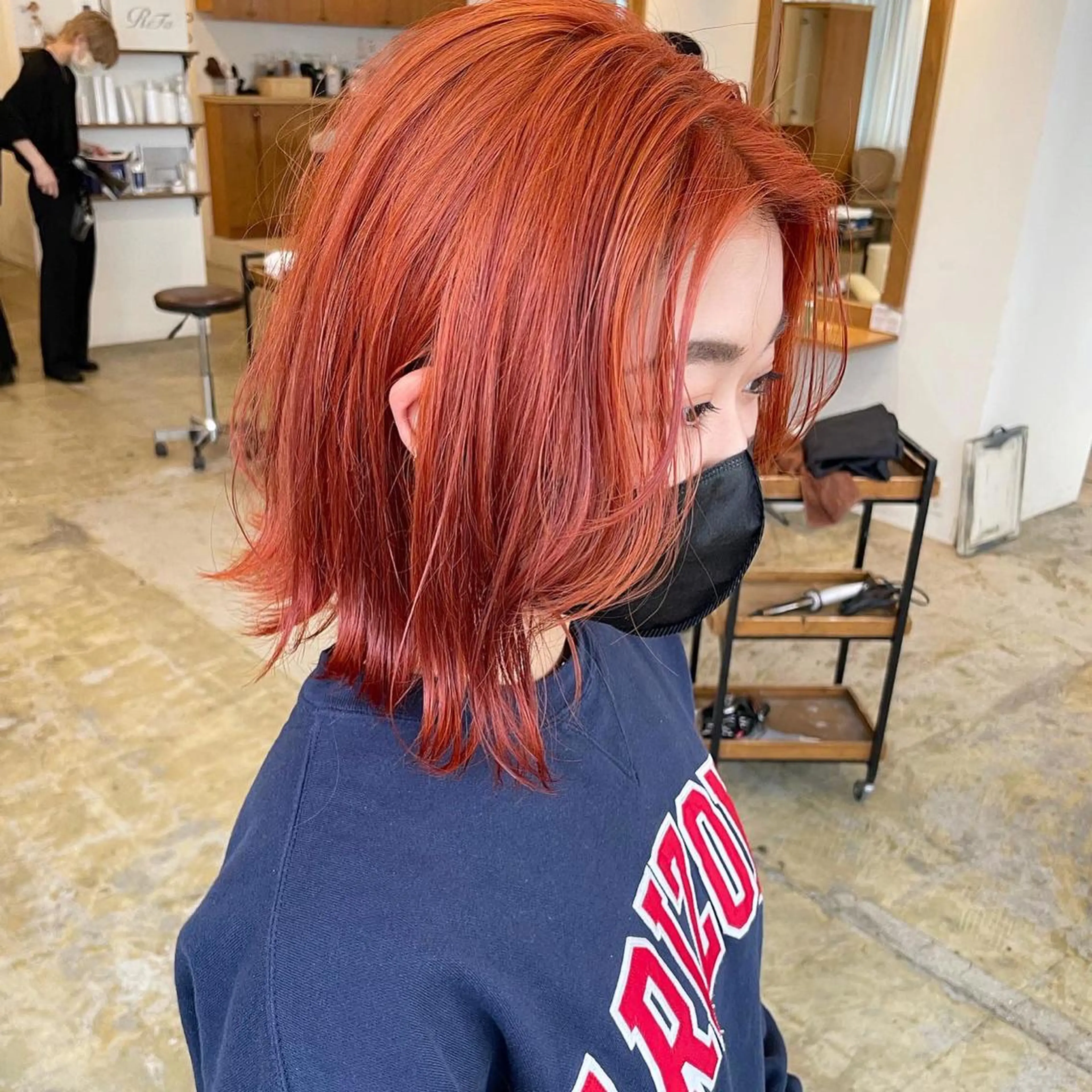 ショート カラー オレンジ 北田 美琴 / 柔らかいカラーのヘアスタイル