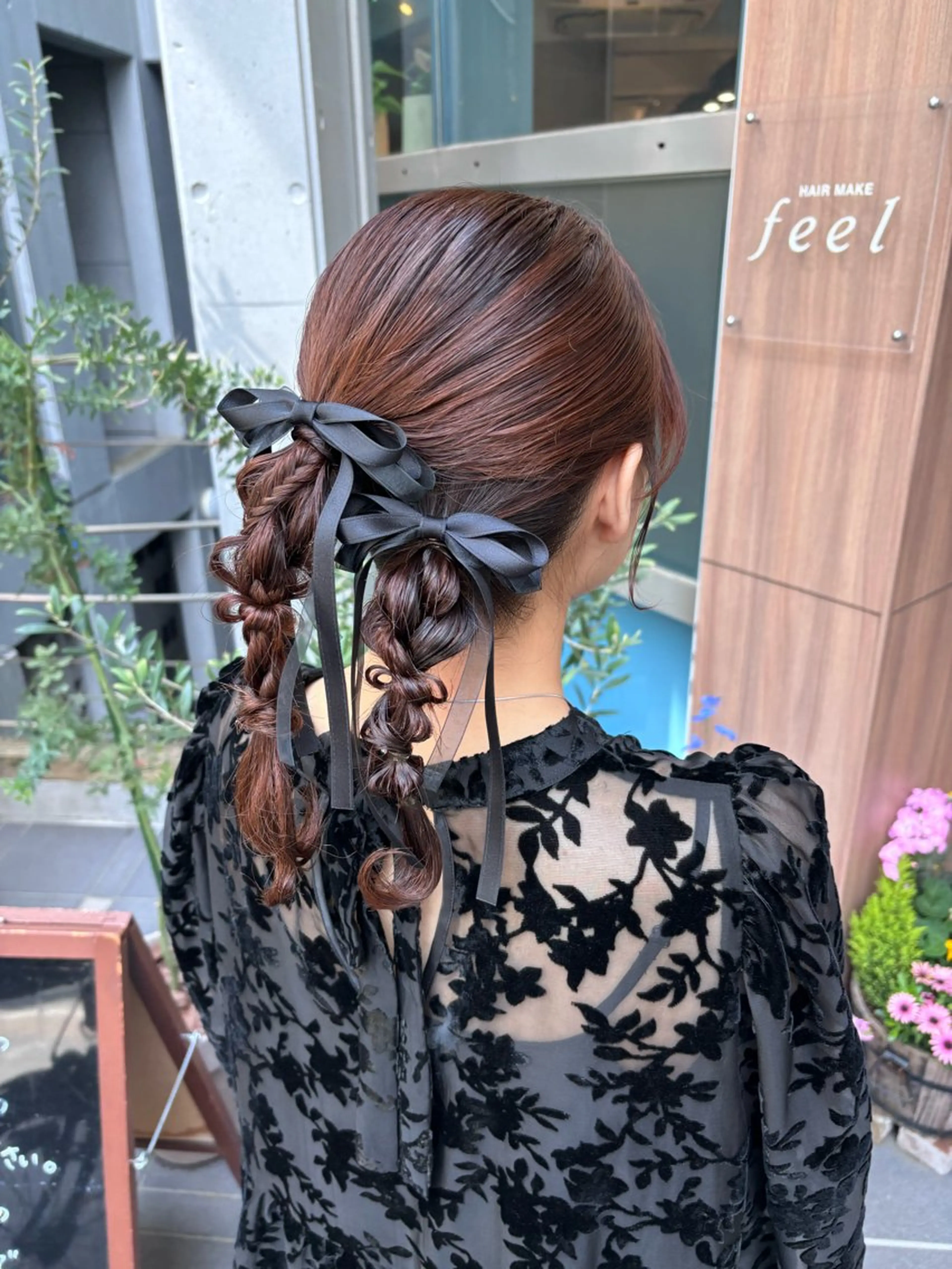 ミディアム ヘアアレンジ しみず さくら🌸のヘアスタイル