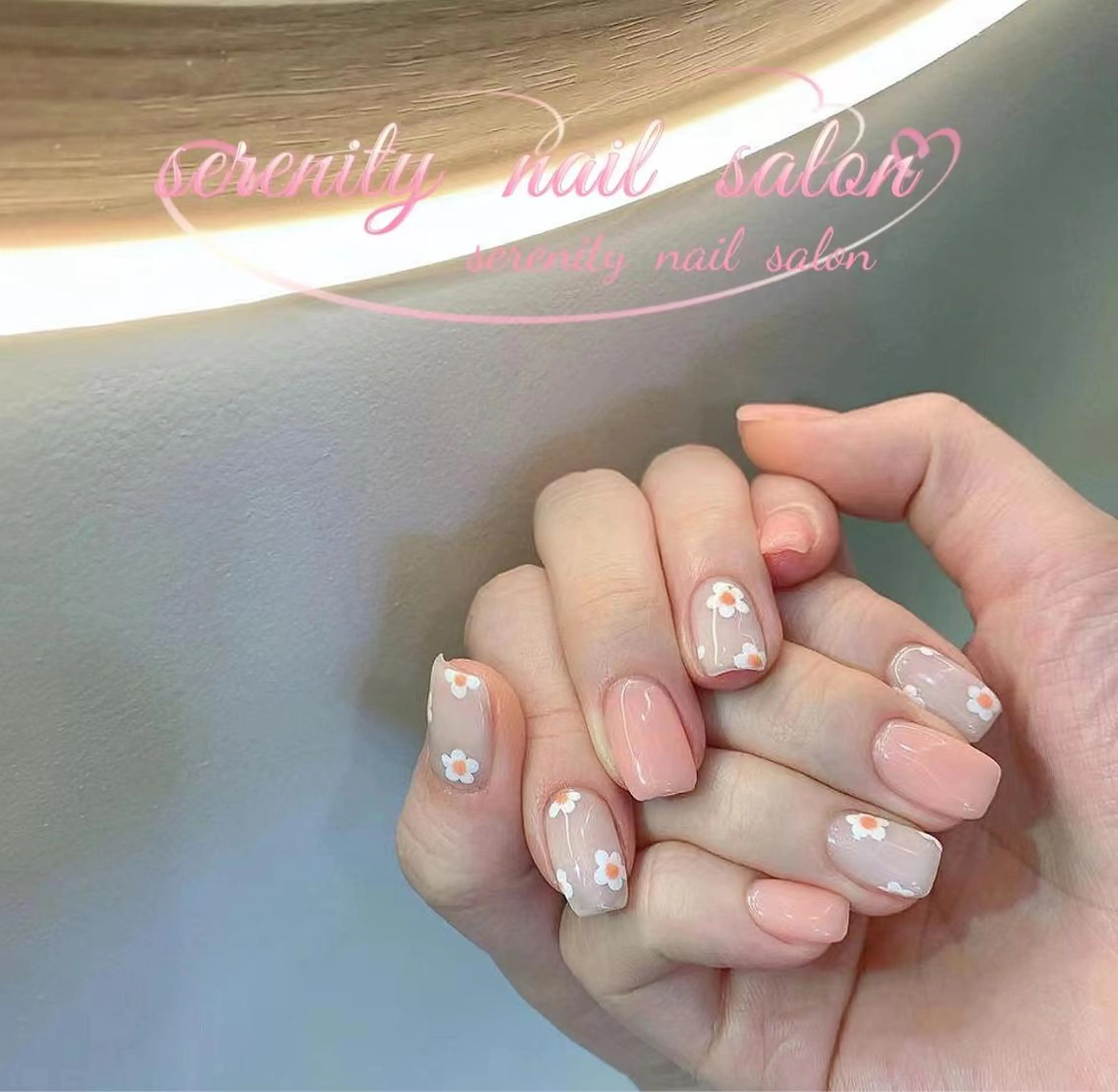 ネイル ハンドネイル ハンドケア ✨Serenity ワンホンネイルのネイルデザイン