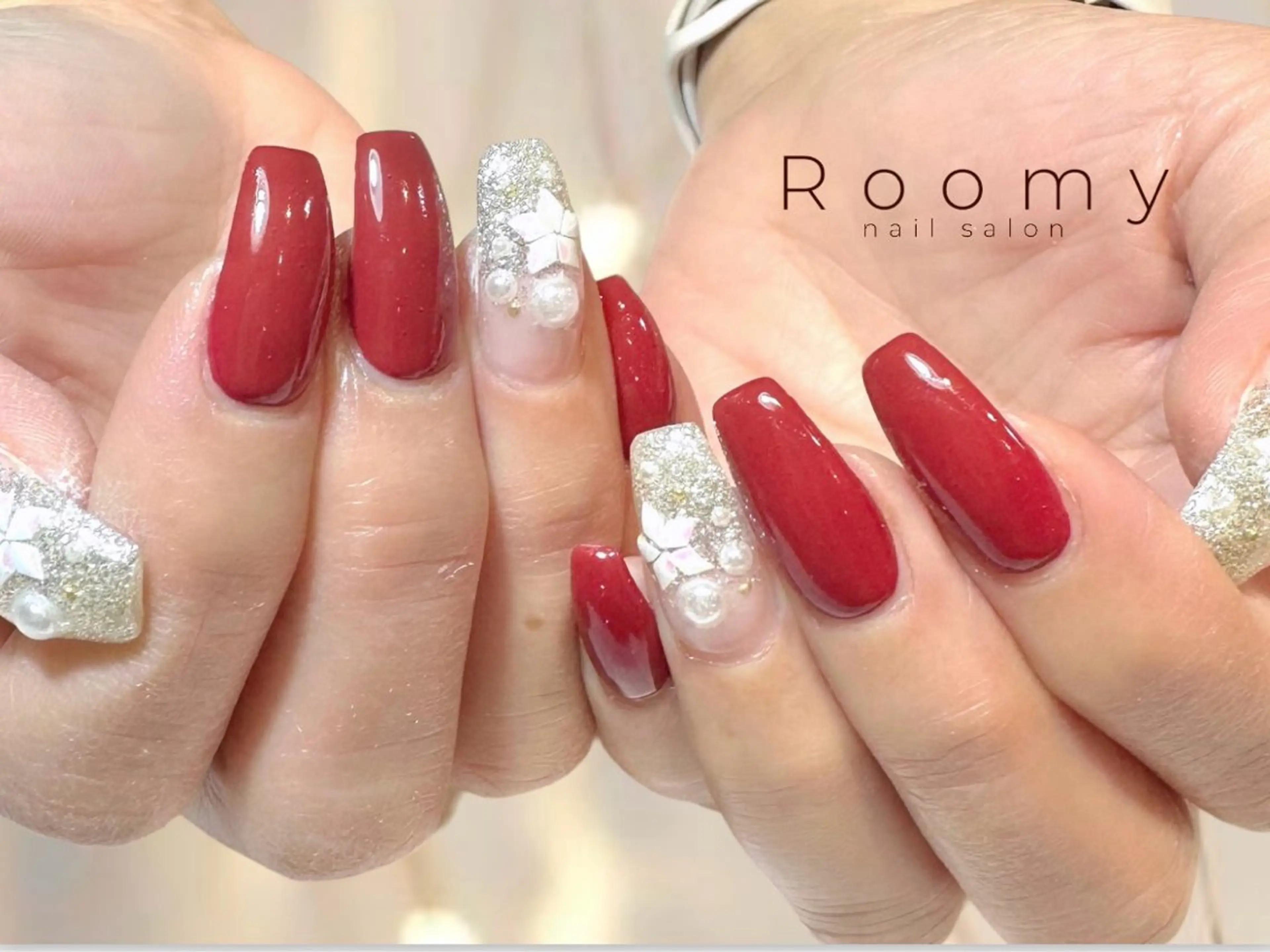 ネイル フットネイル ジェルネイル マグネットネイル パラジェル ハンドネイル nail salon Roomy 竹ノ塚所属・nail salon Roomy 竹ノ塚のネイルデザイン