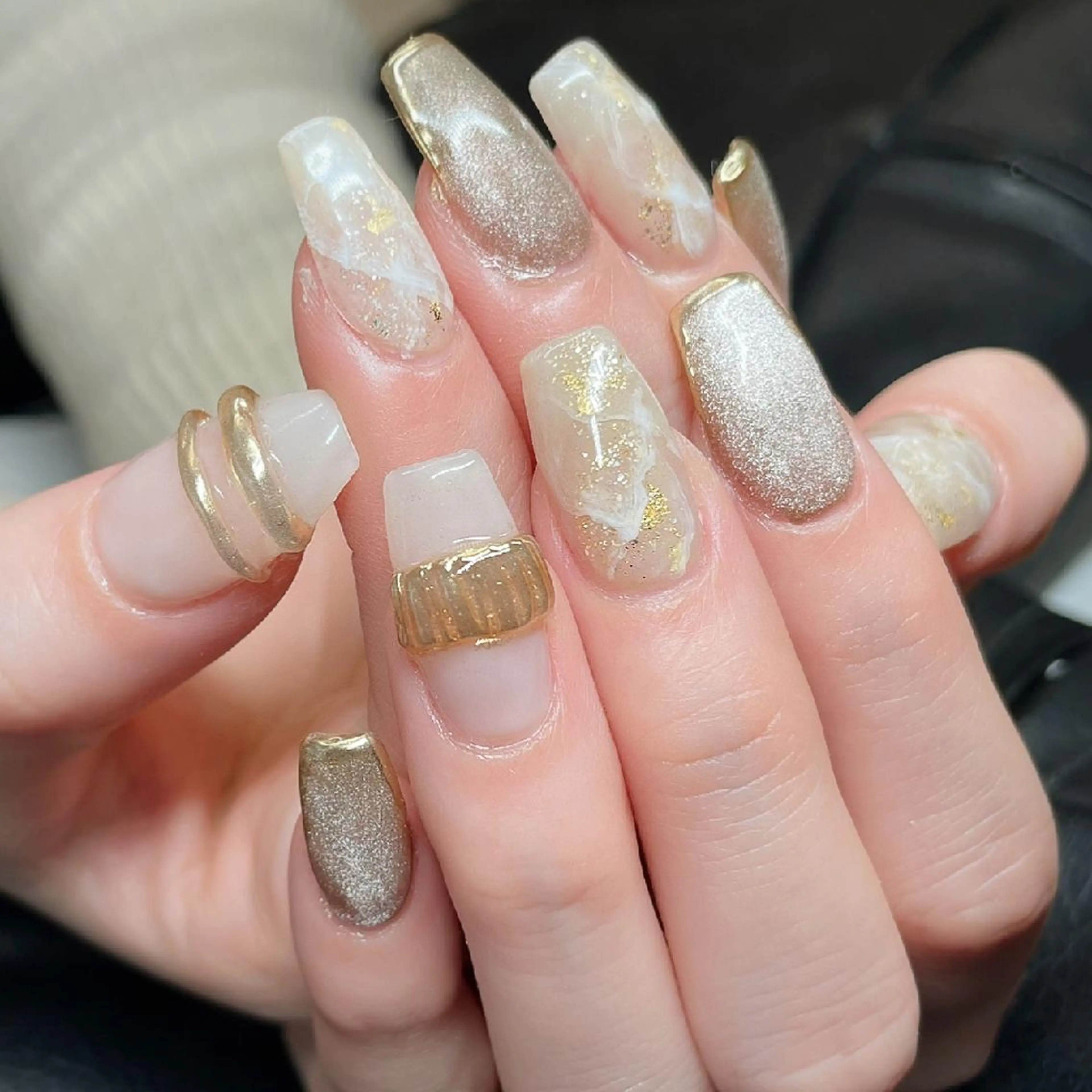 ネイル アートネイル ジェルネイル マグネットネイル ミラーネイル ハンドネイル フットネイル AQUA NAIL所属・AQUA NAILのネイルデザイン