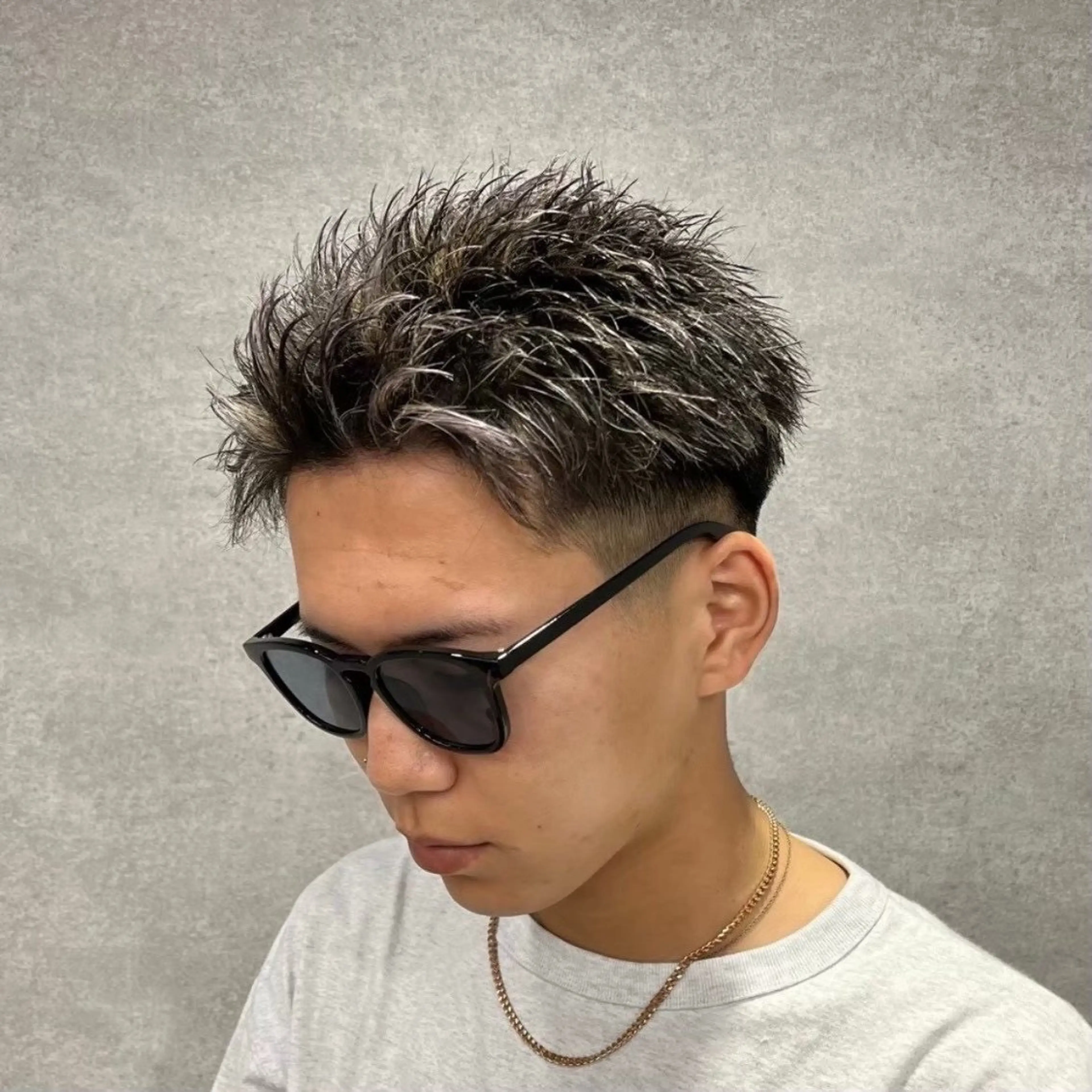 ショート カラー パーマ メンズ カット ヘアカラー パーマ 🔥メンズ特化🔥 藍斗のヘアスタイル