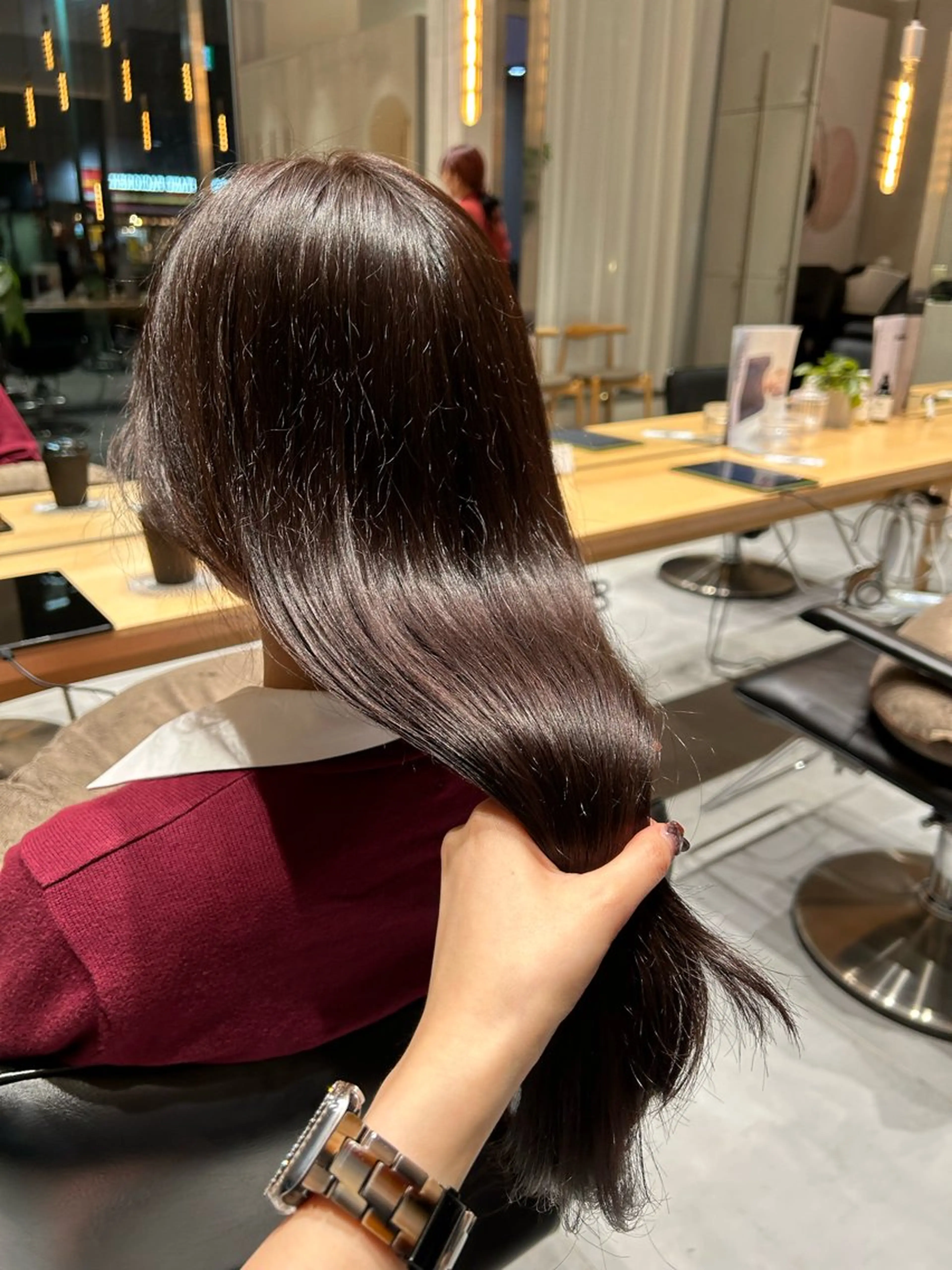 ロング カラー ブラウンカラー ヘアカラー トリートメント ヘアセット 風香🪼レイヤー /透明感カラーのヘアスタイル