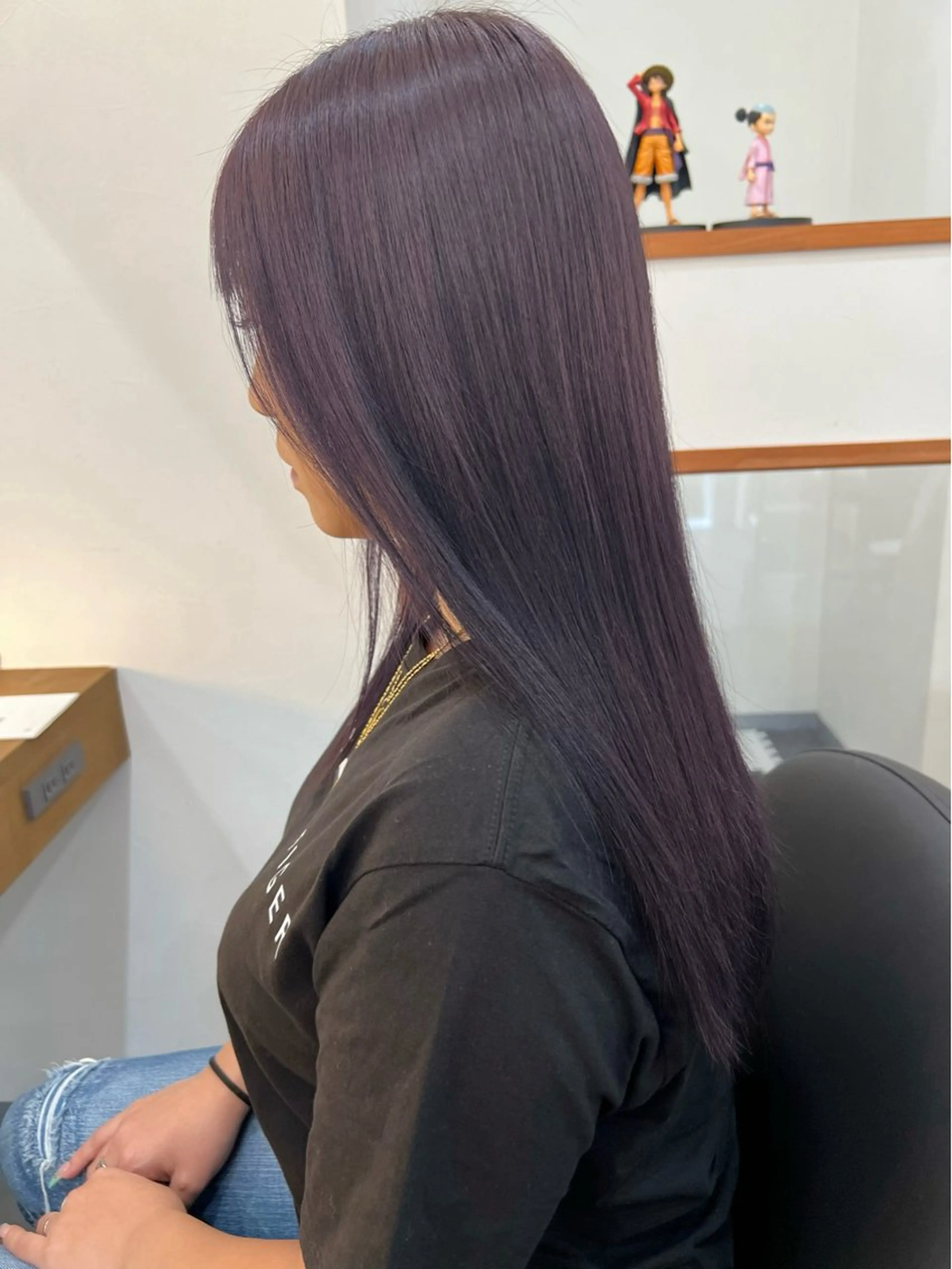 セミロング カラー ショートボブ セミロングパーマ バレイヤージュ ブリーチ ケアブリーチ hair terrace M所属・村岡 芽衣のヘアスタイル