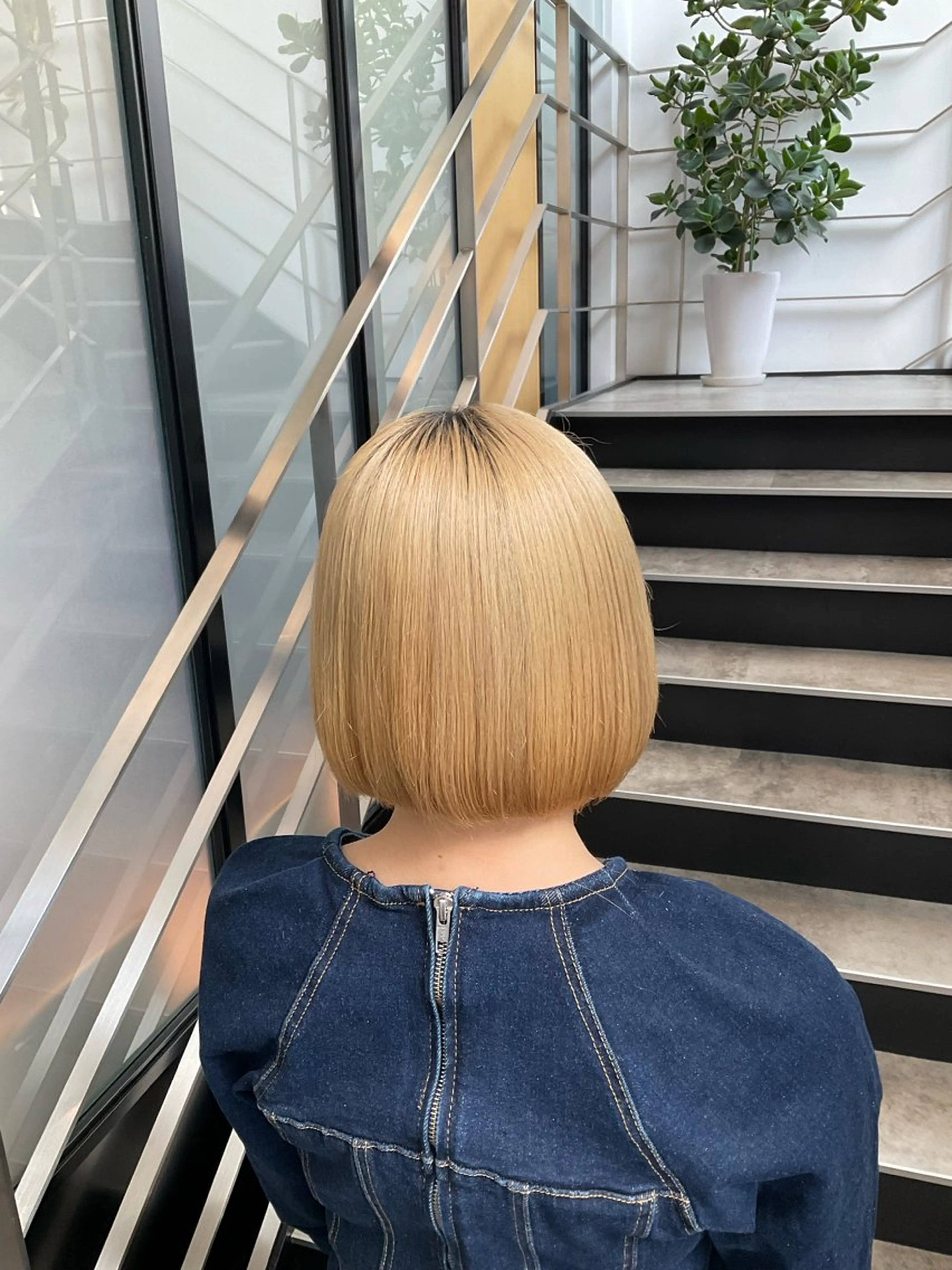 ショート カラー ボブ カット ヘアカラー トリートメント ヘッドスパ ヘアセット go today shaire salon 本店所属・yoshi ☆のヘアスタイル