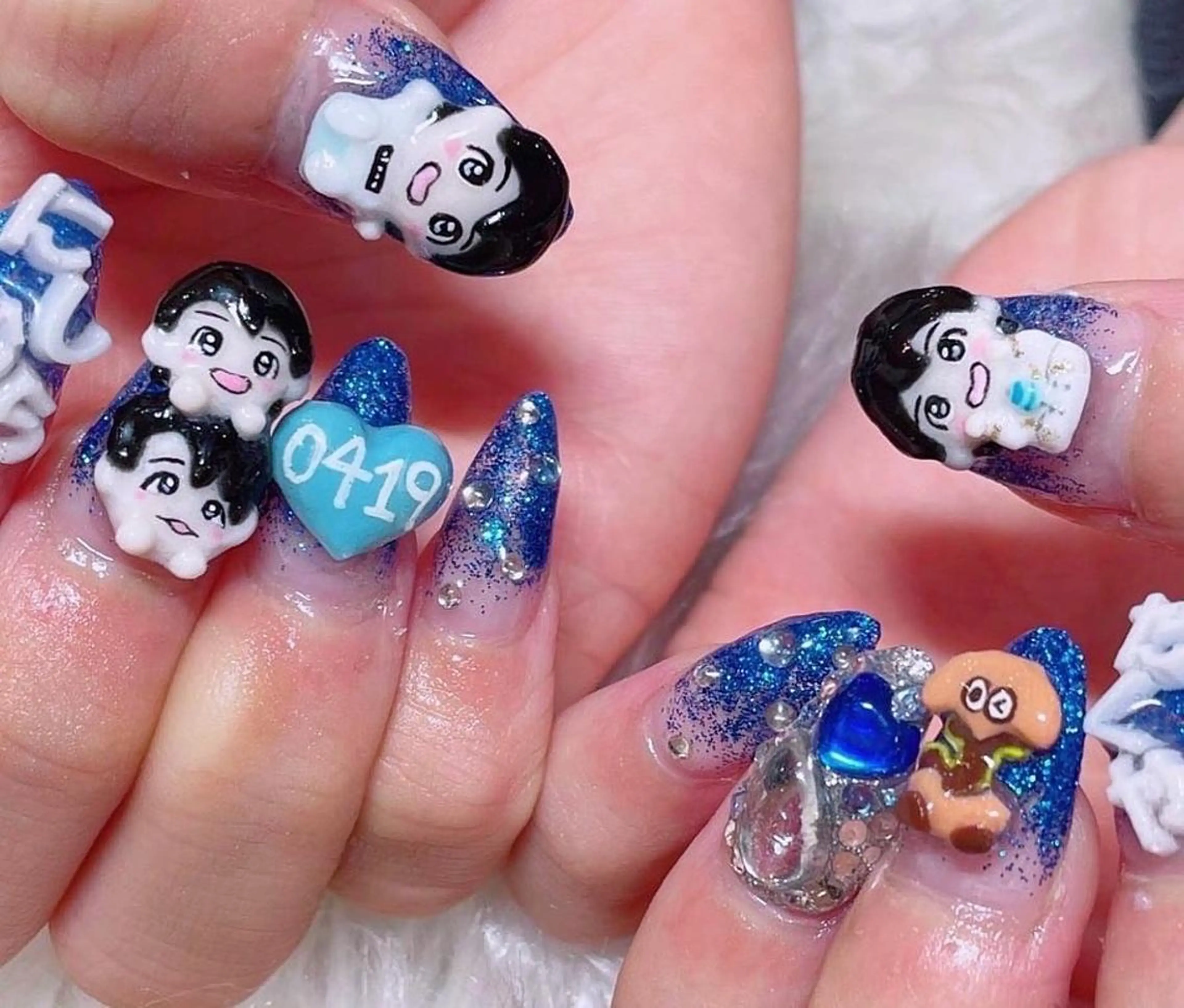 ネイル 成人式 スカルプネイル NAILSGOGO shibuyaのネイルデザイン
