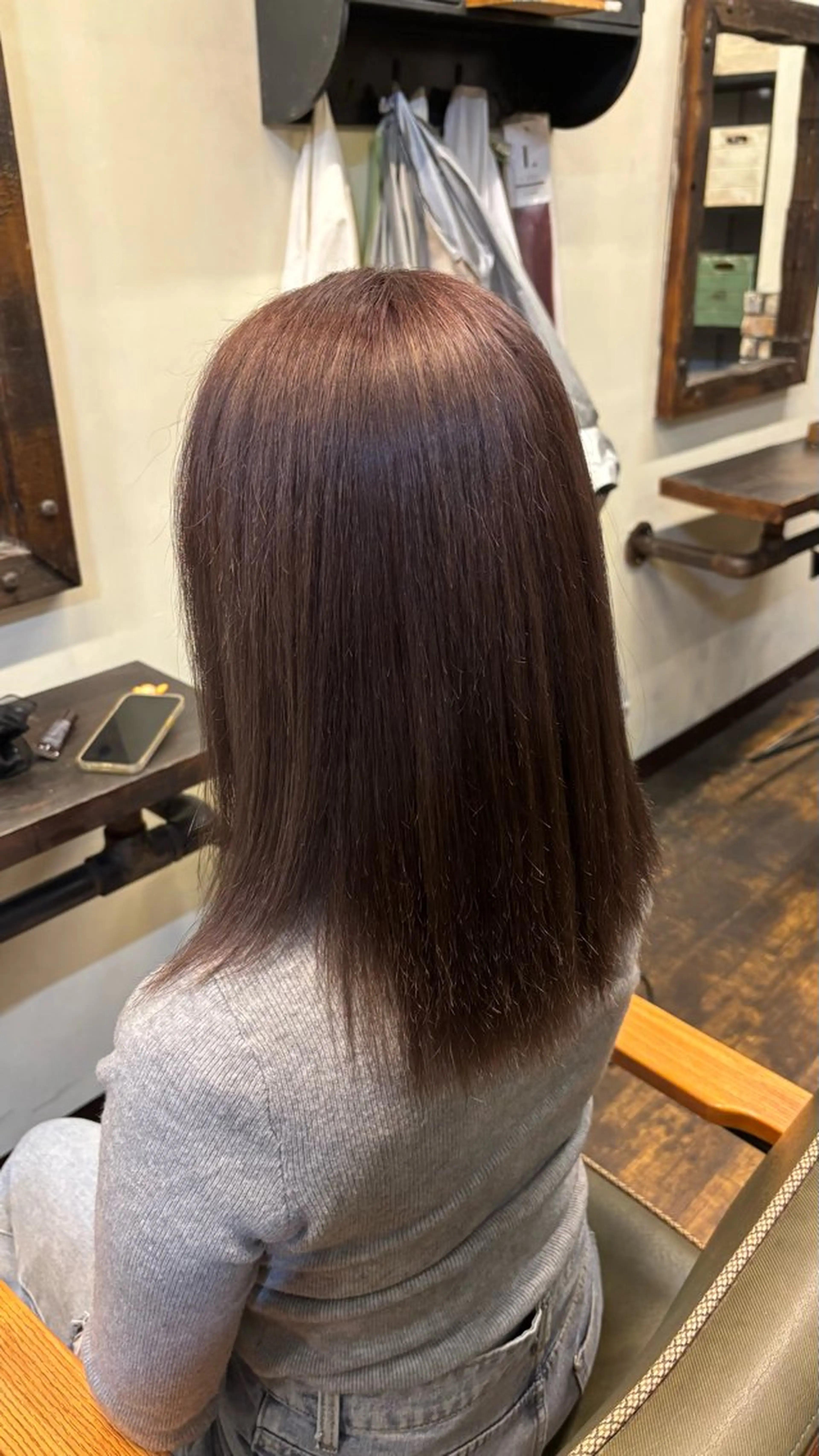 ミディアム ヘアカラー GATE.所属・梅田／ハイトーン ／アレンジ／りなのヘアスタイル