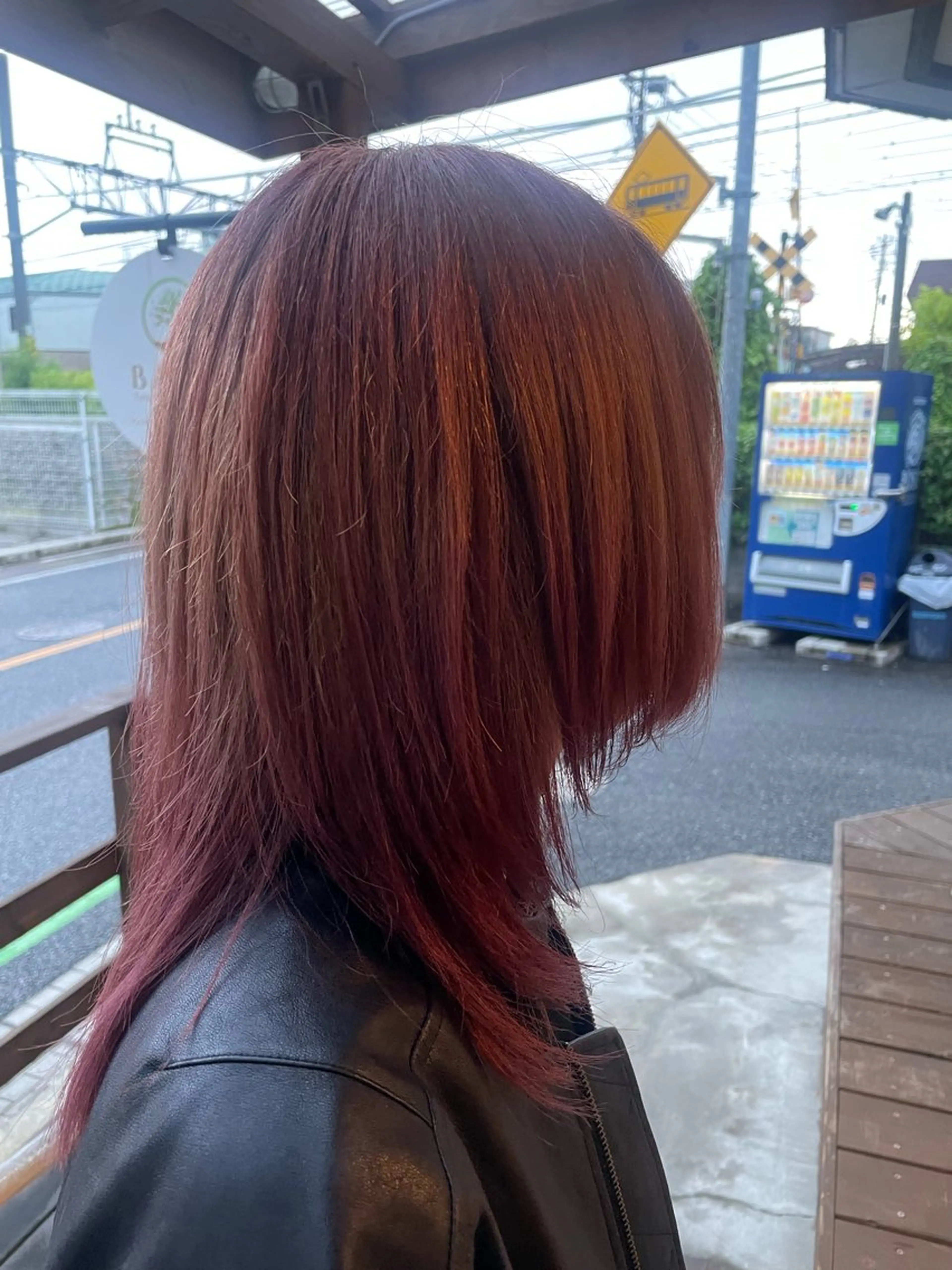 セミロング カラー カット ヘアカラー BAUM まやのヘアスタイル
