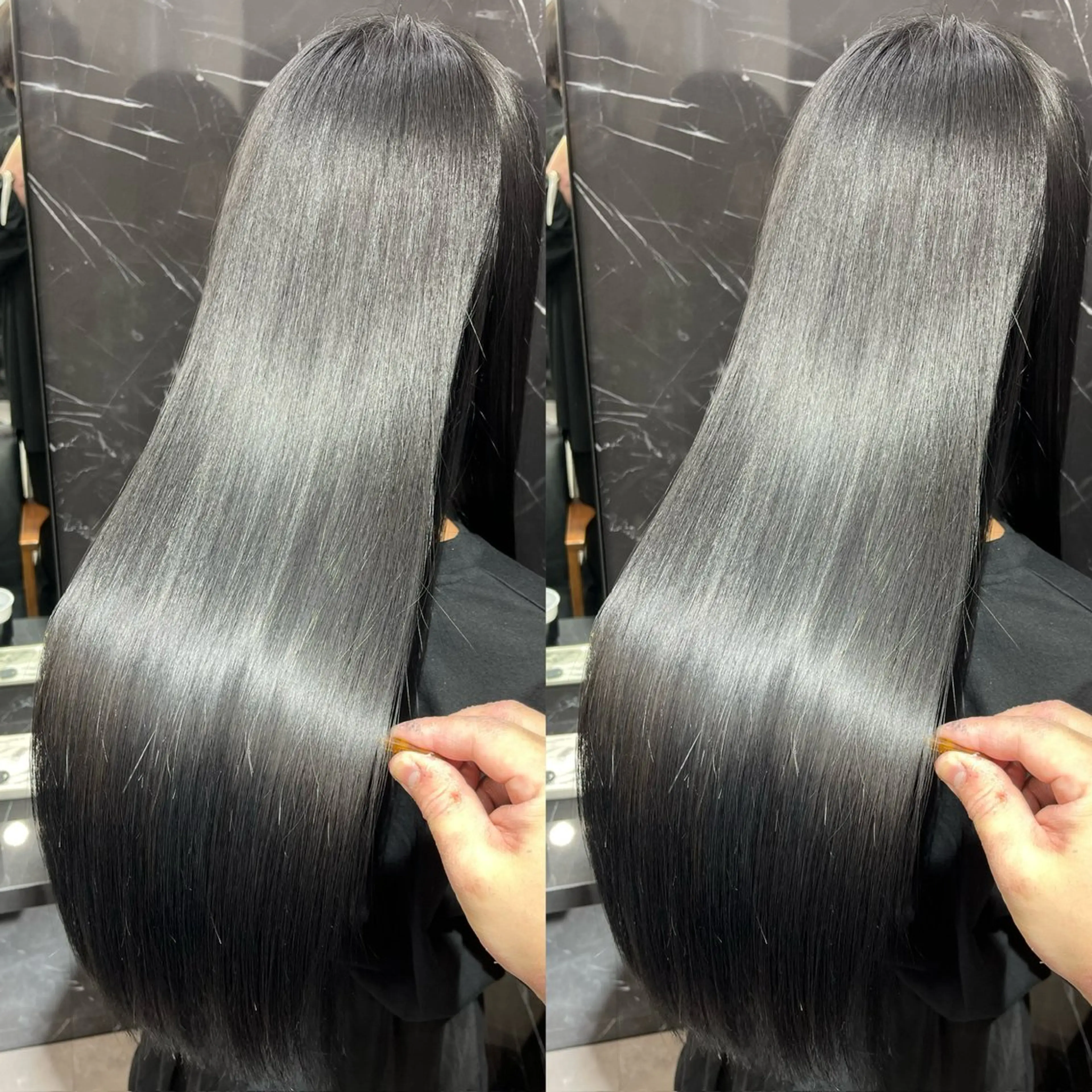 ロング カラー くせ毛 SALOWIN神戸三宮Suite店所属・神戸本格派髪質改善 /MITSUKIのヘアスタイル