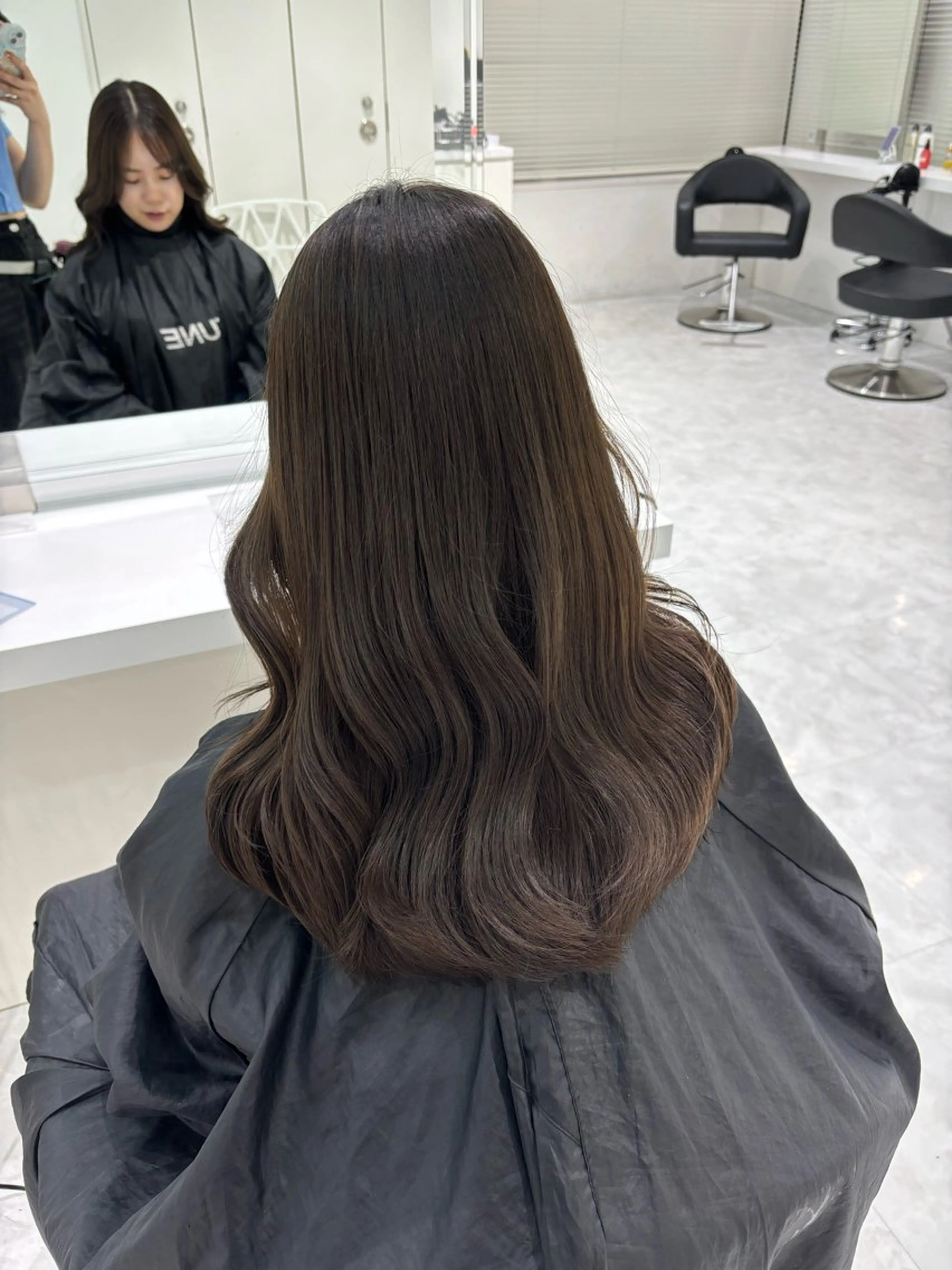 ロング ヘアカラー トリートメント ヘアセット 都内1優しい🤍透明 感カラー🤍サツキのヘアスタイル