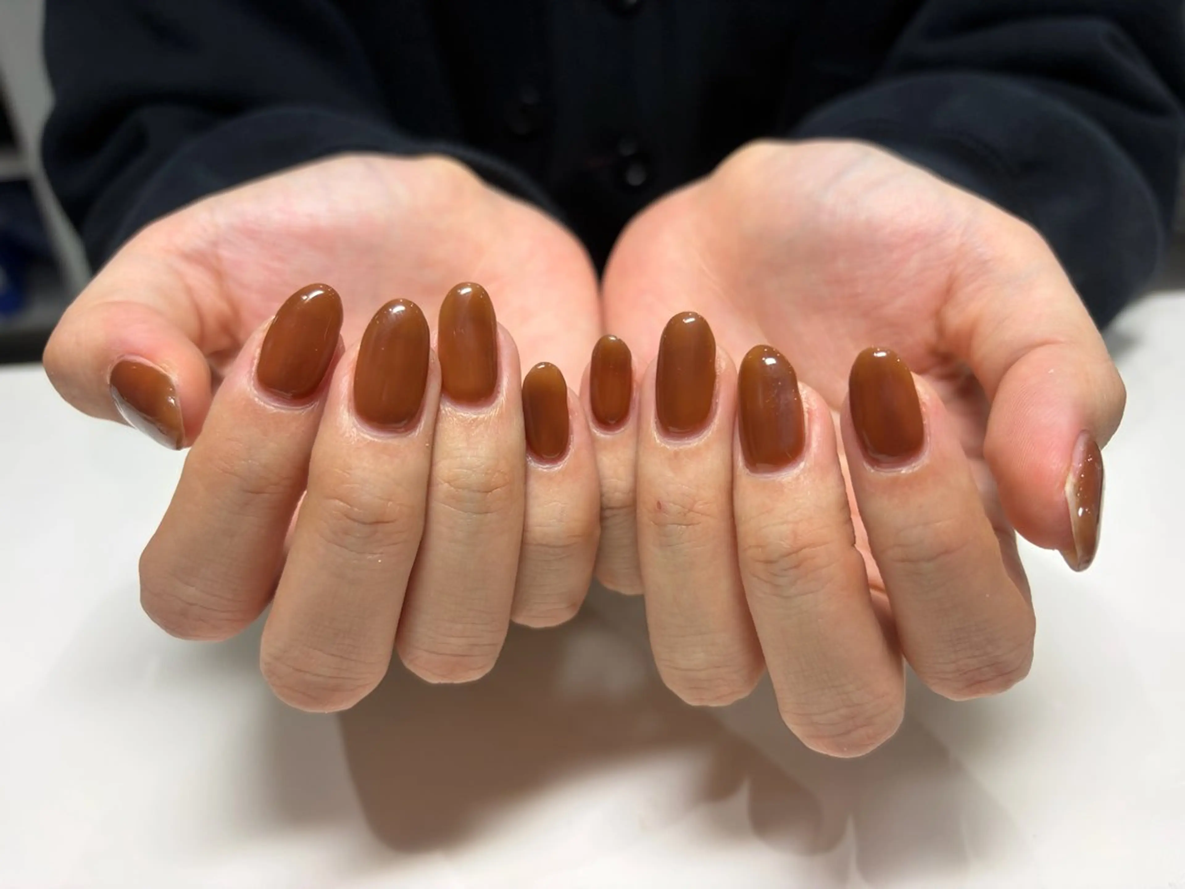 ネイル ブラウン Akazawa Nanaのネイルデザイン