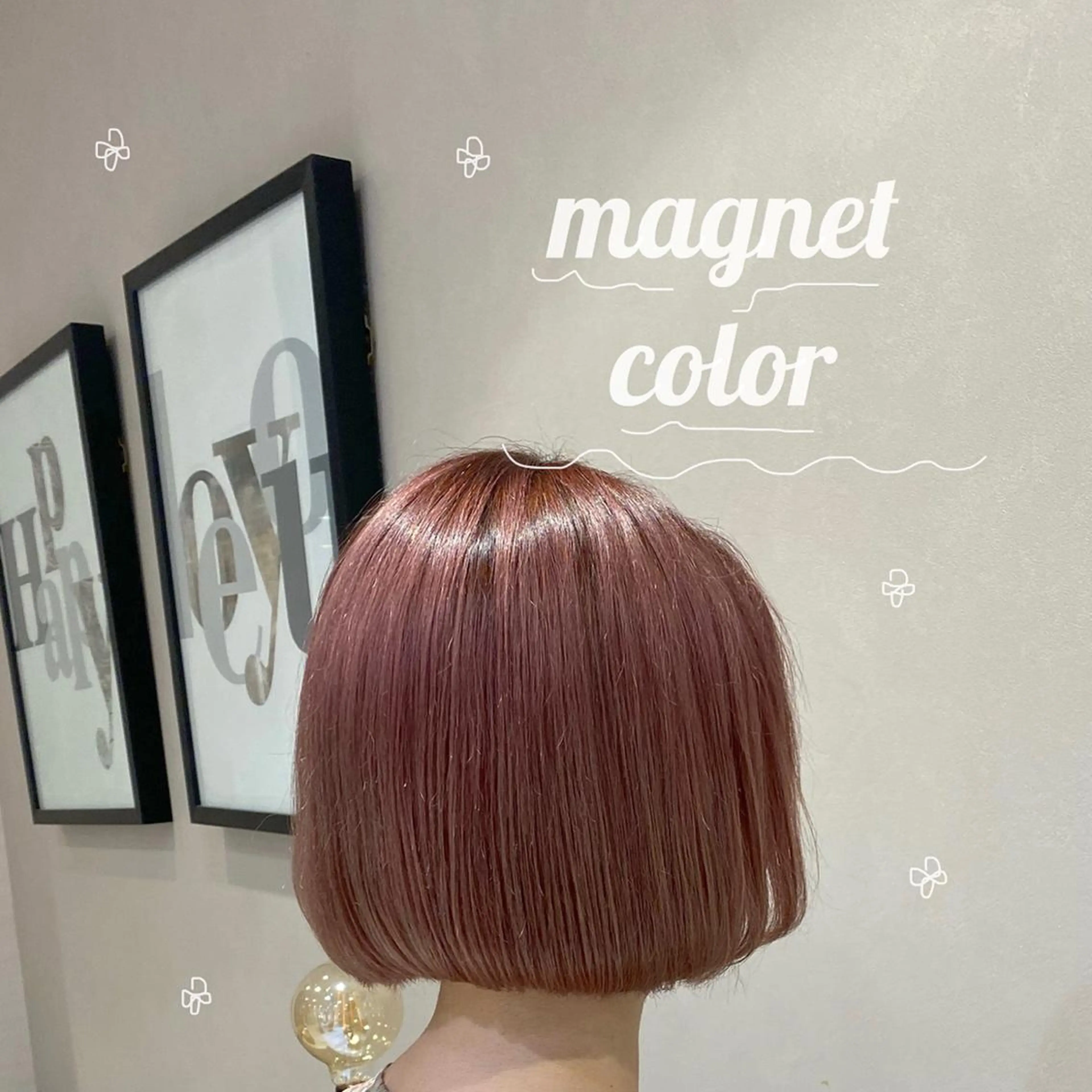 ショート ヘアカラー ヘアセット sweep天神☁️ ルカ┊透明感カラーのヘアスタイル