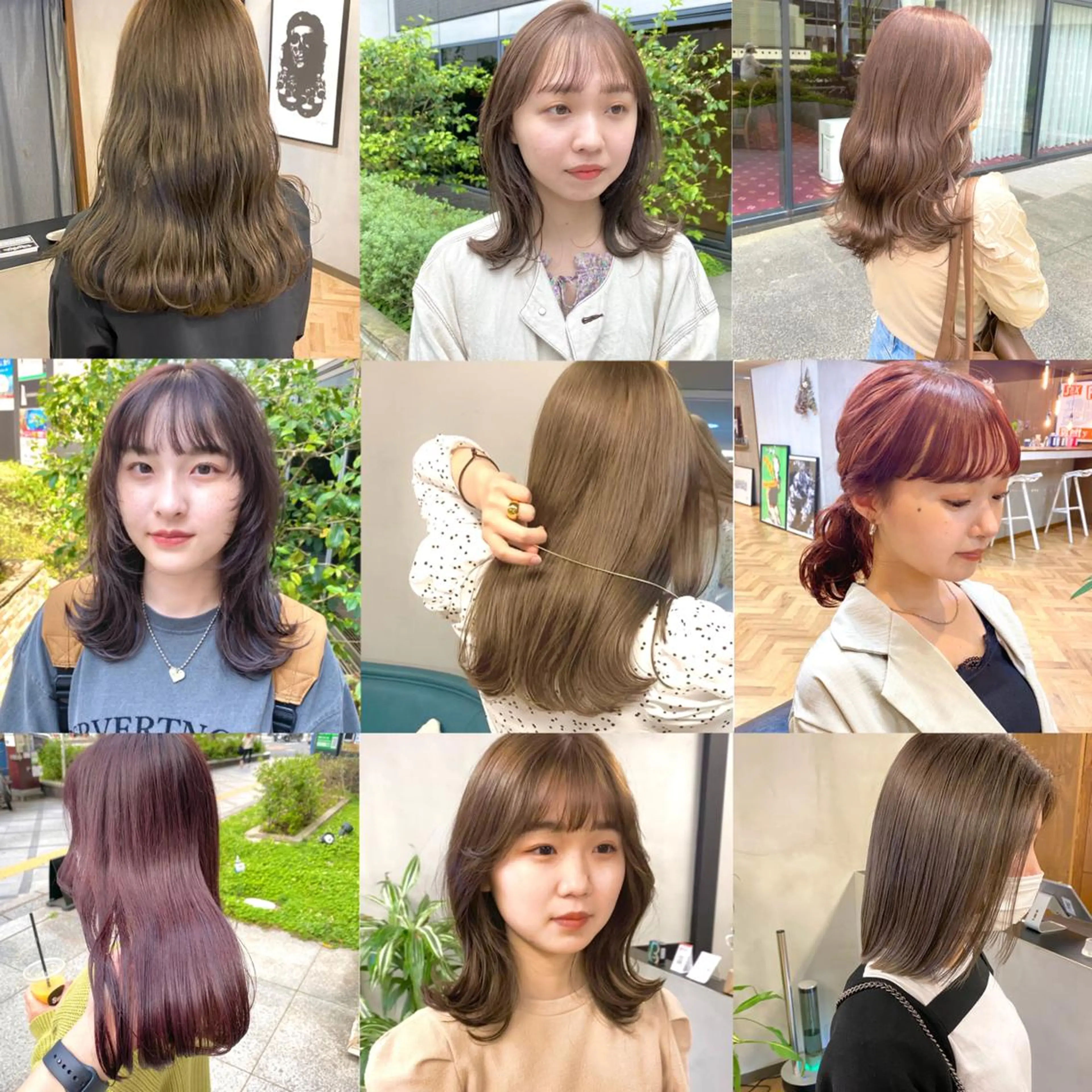 セミロング カラー パーマ ヘアアレンジ メンズ キッズ ネイル マツエク・マツパ メンズブリーチ ブリーチ EMANON梅田店所属・前川 朋香のヘアスタイル