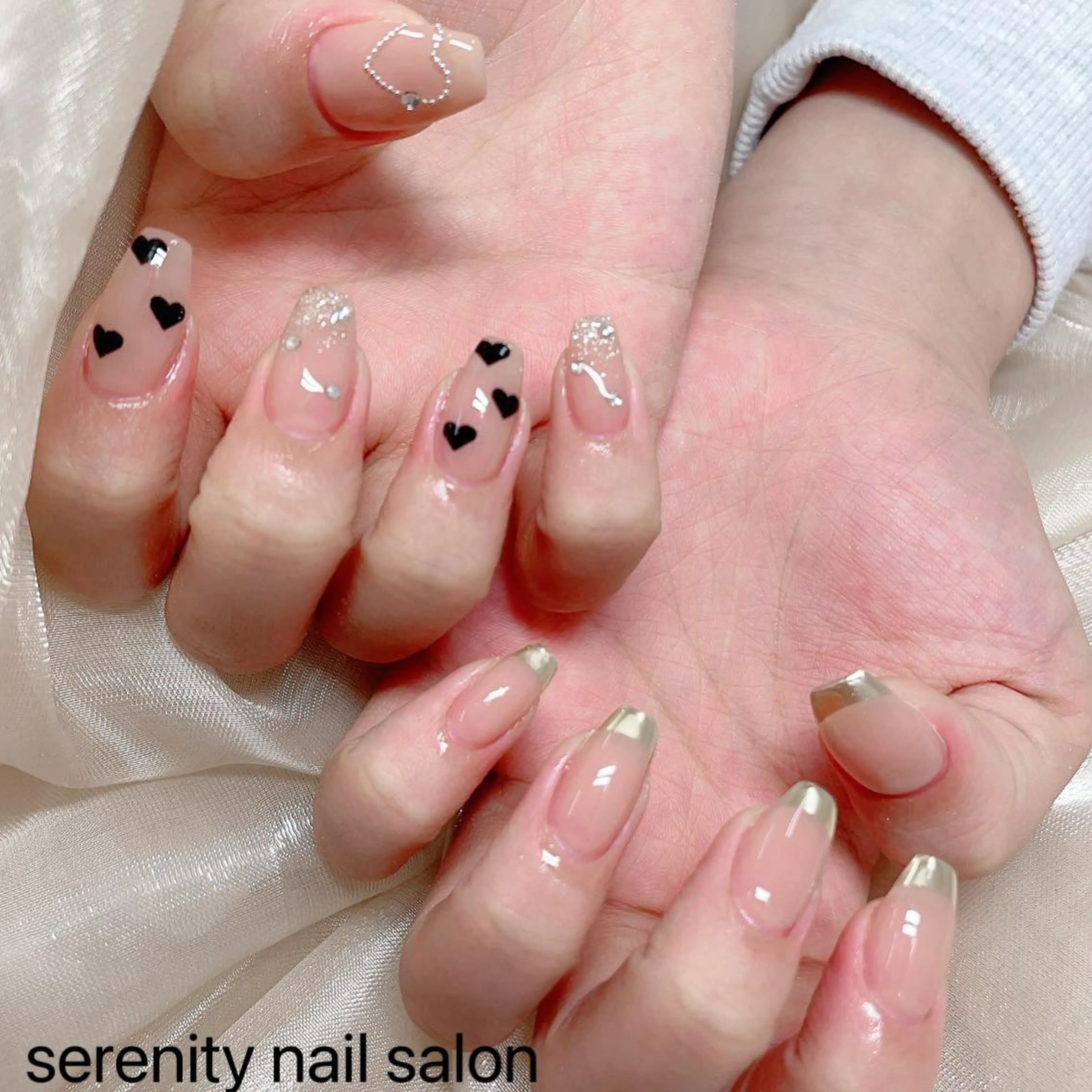 ネイル ハンドネイル ハンドケア ✨Serenity ワンホンネイルのネイルデザイン