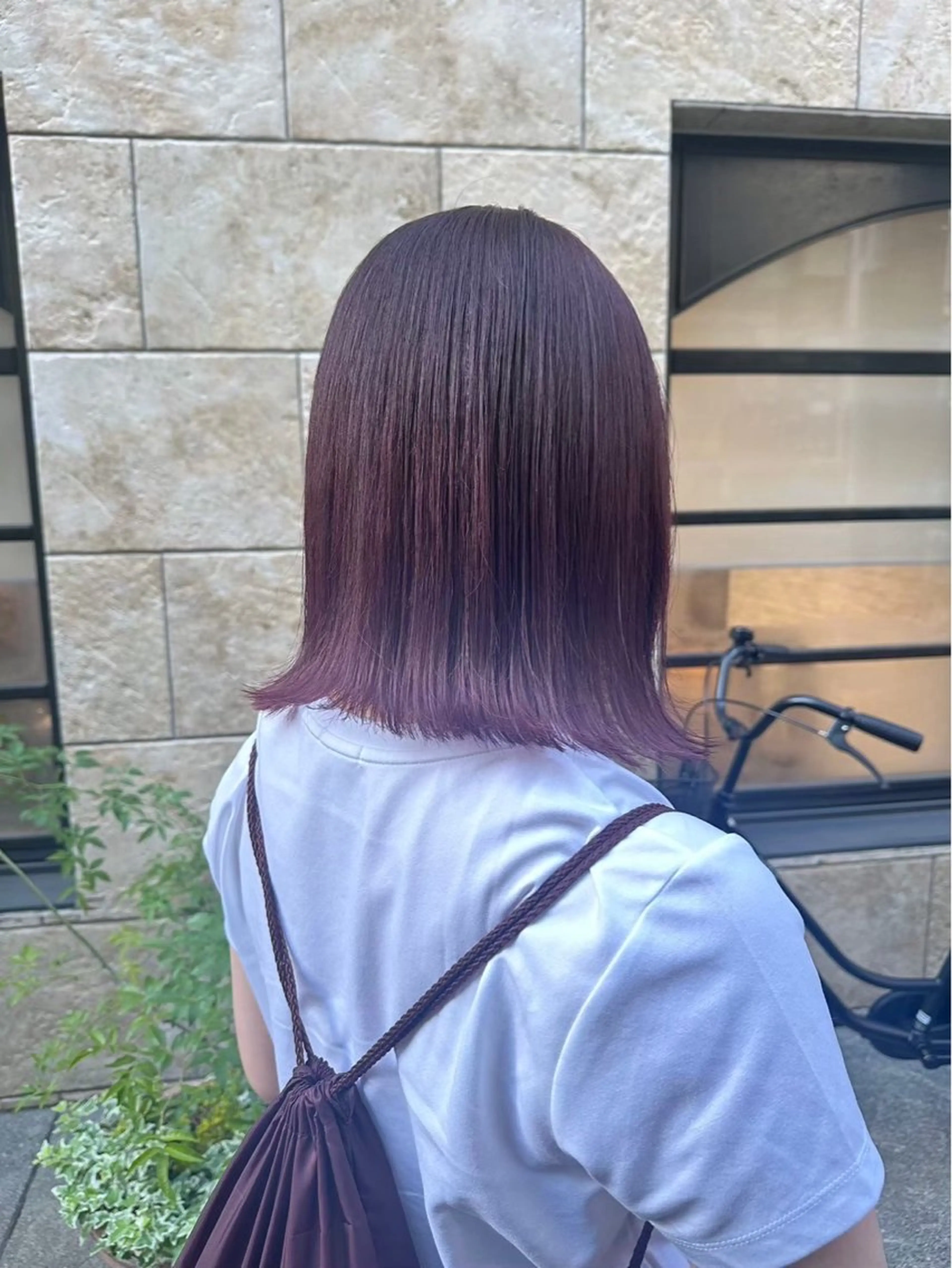 ミディアム カラー Mauve 世田谷 きたじまのヘアスタイル