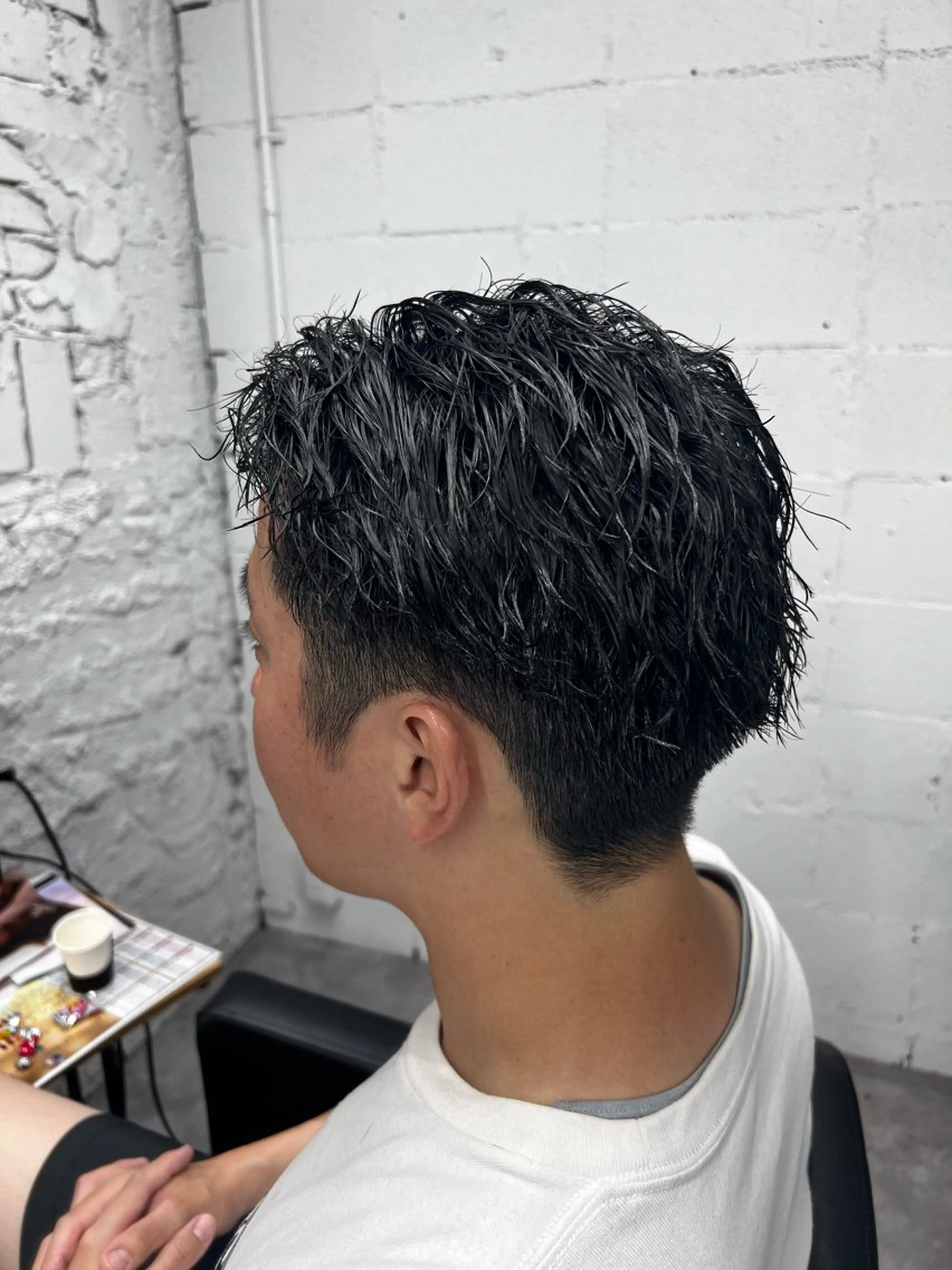 パーマ メンズ カット パーマ 笹江 瑞穂のヘアスタイル