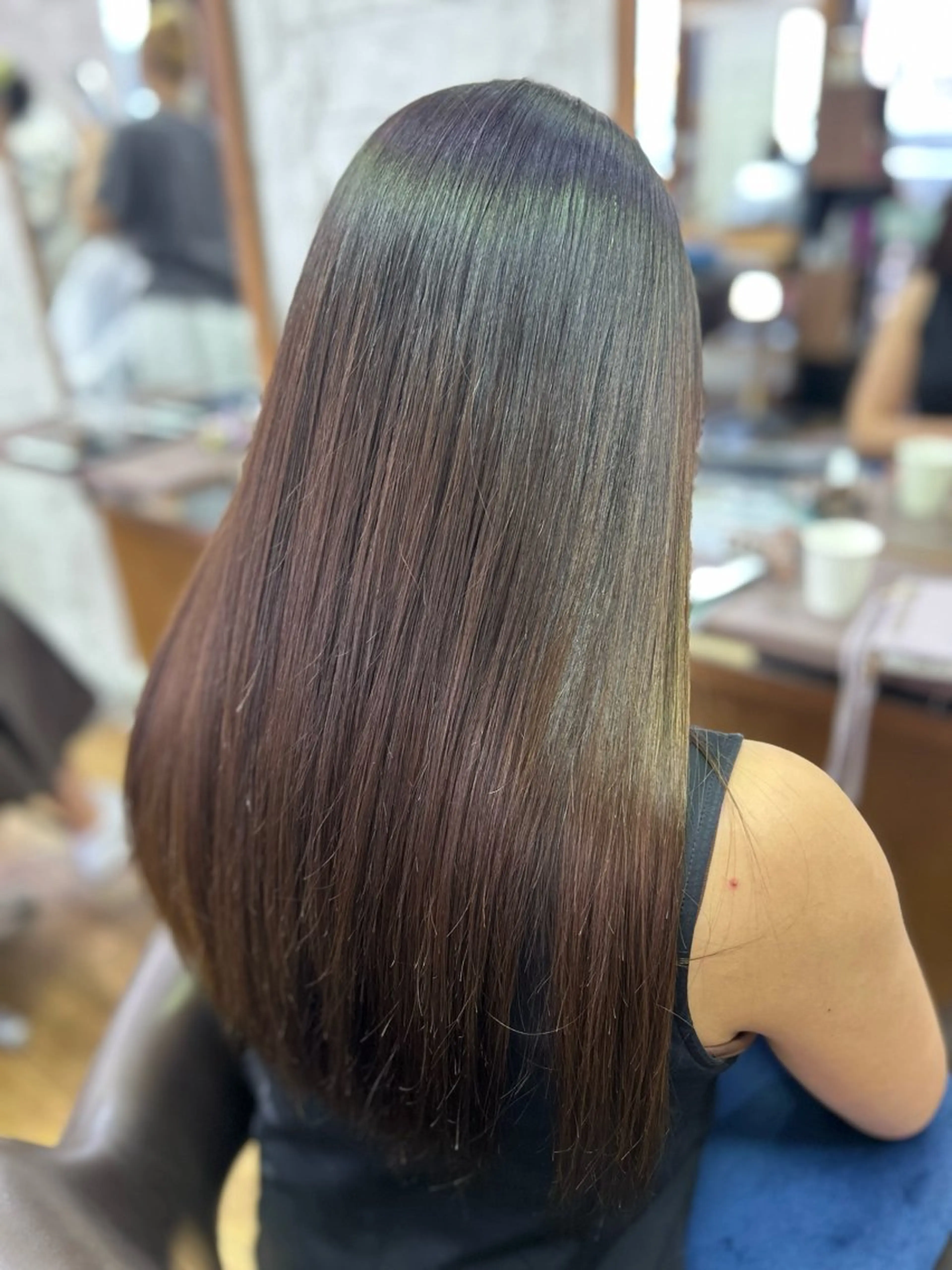 ロング カット ヘアカラー トリートメント MIZUKI PEQSSのヘアスタイル