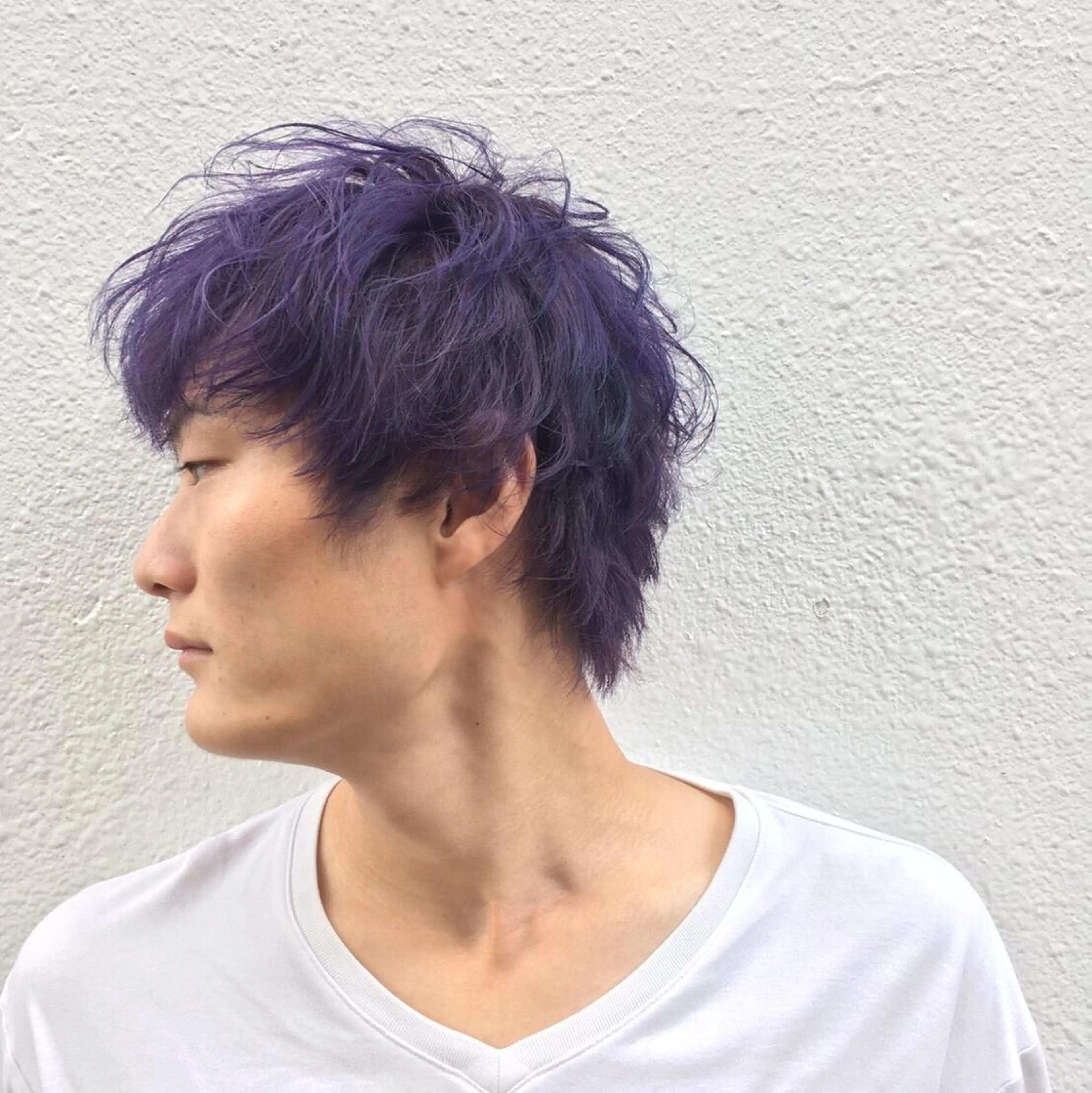 カラー メンズ メンズハイトーン マッシュ ダブルカラー ハイトーンカラー メンズサロンLOSS所属・メンズサロン rootのヘアスタイル