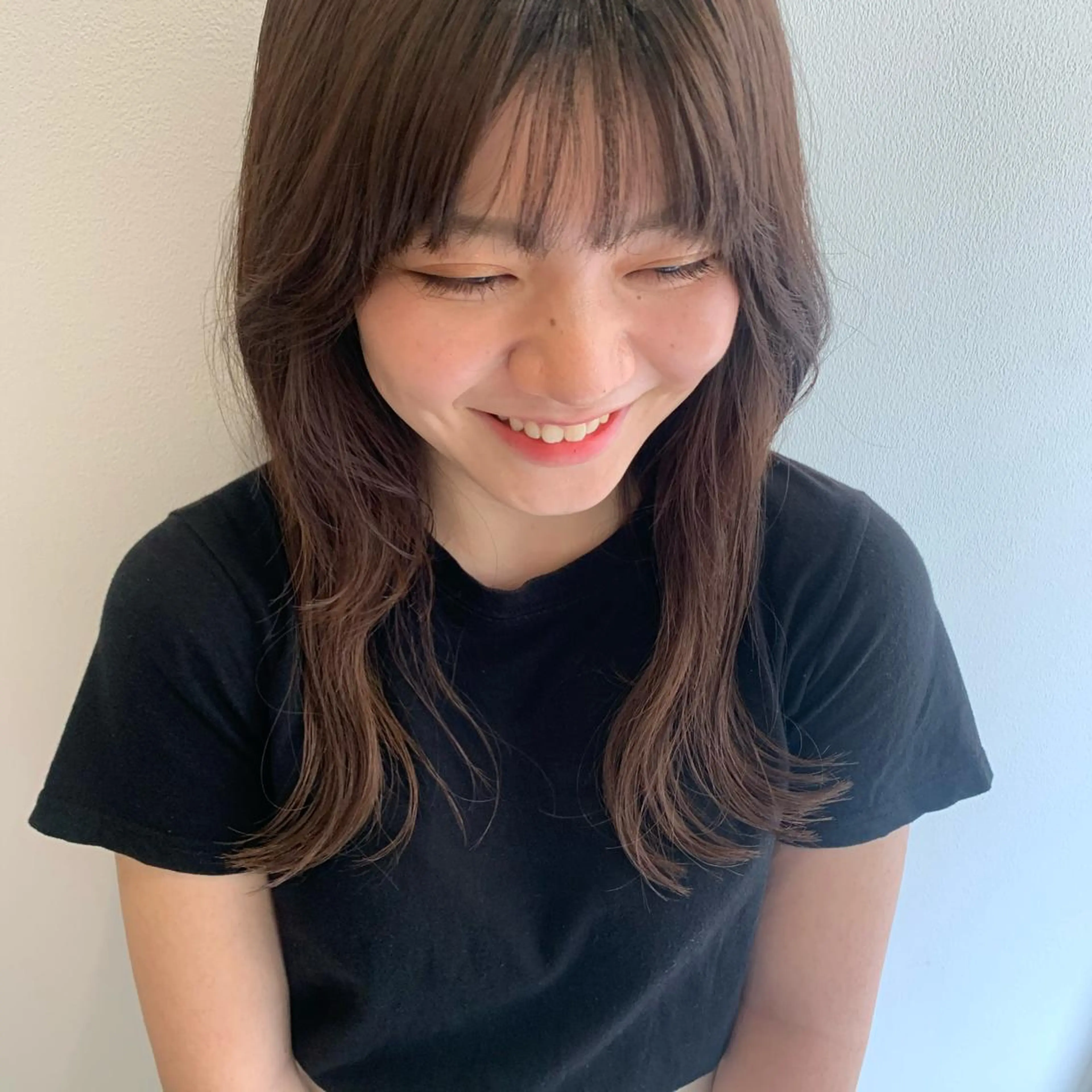 セミロング カラー MARU レイヤー/パーマのヘアスタイル