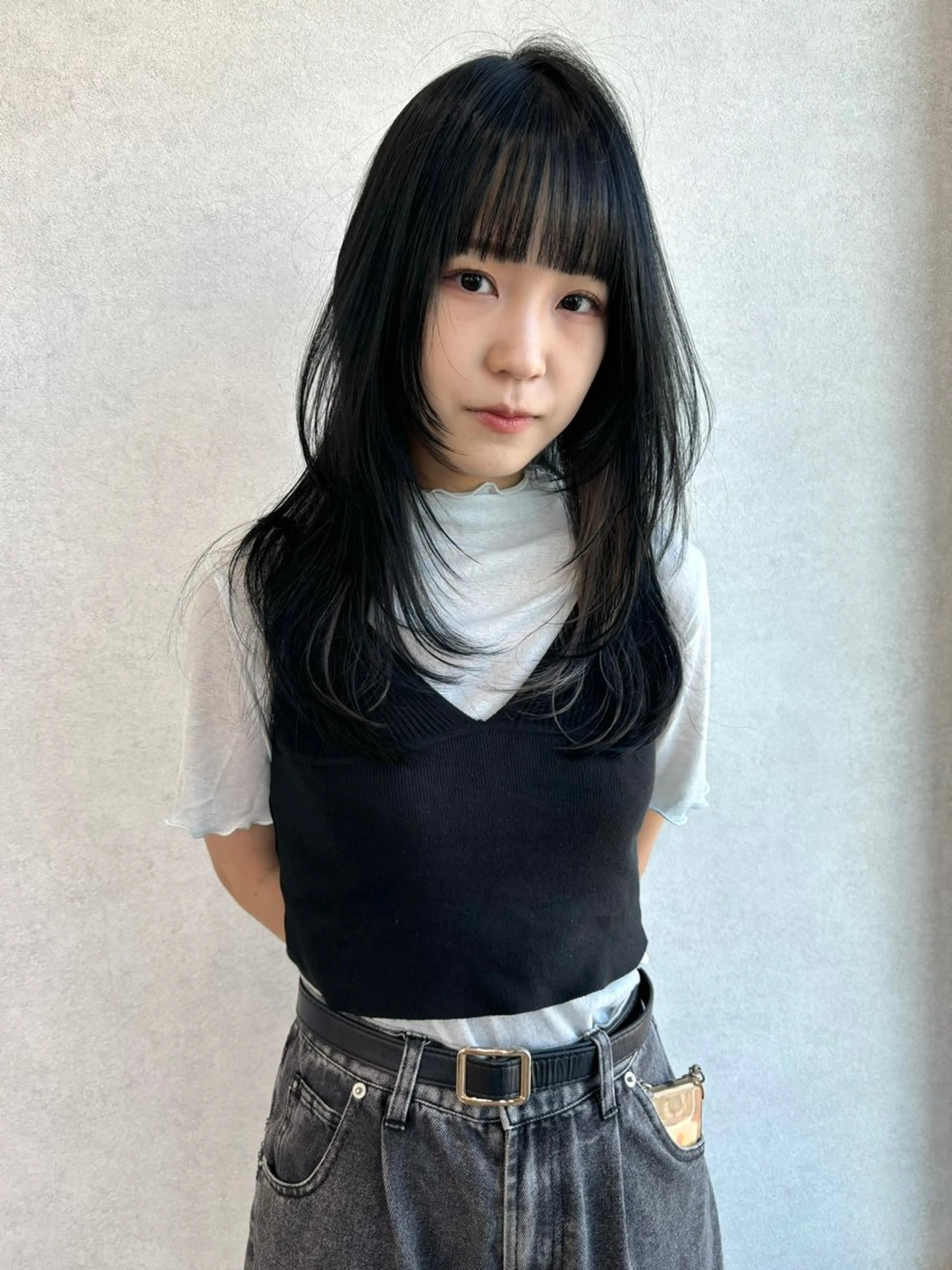 ロング カラー 流行りのレイヤーカッ ト得意💟akariのヘアスタイル