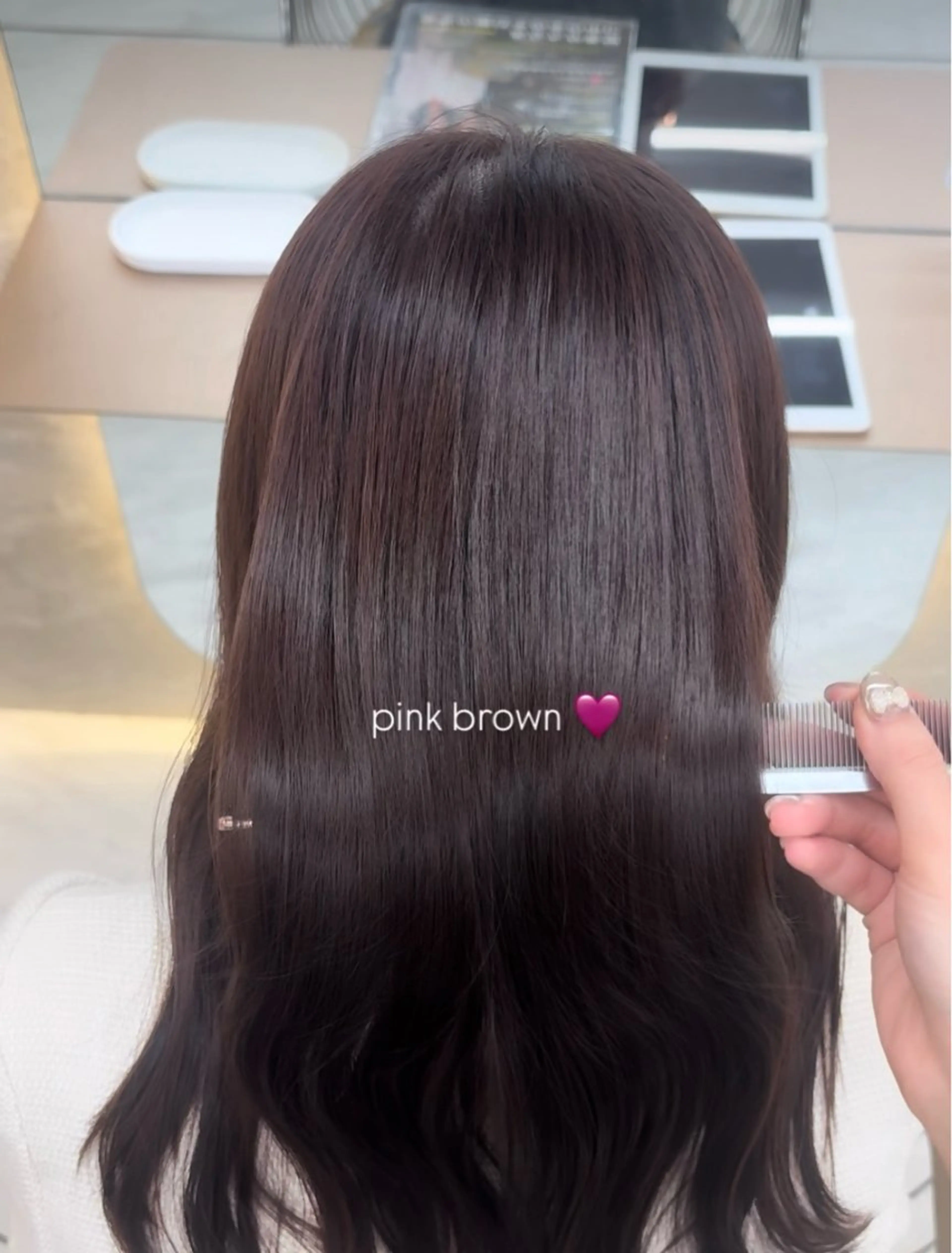 【秋に向けて可愛い暖色🩷】暖色color＋ スチーム付き1step treatmentの写真