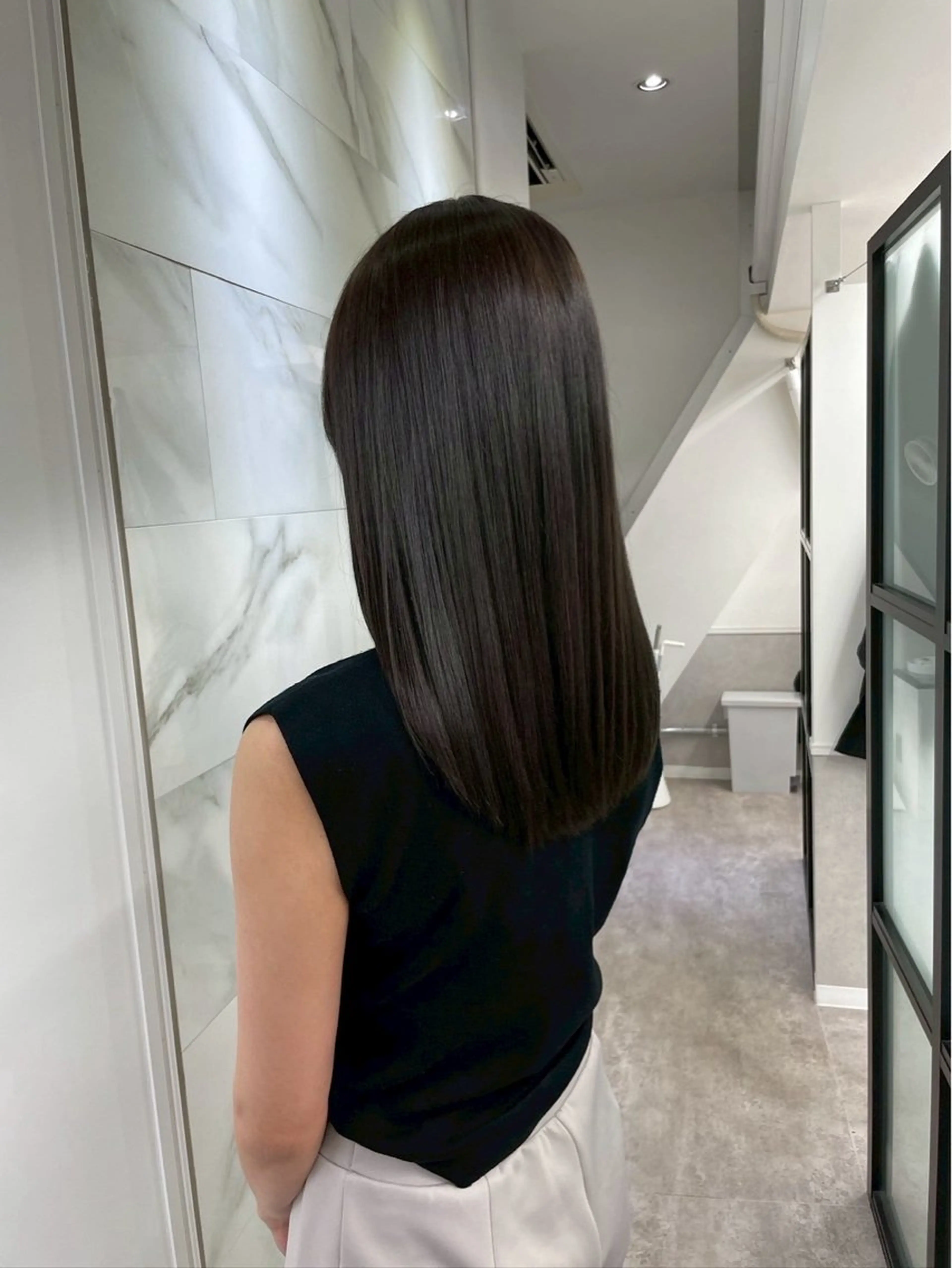 セミロング ヘアカラー ヘッドスパ soigne 表参道【ソワネ】所属・艶髪🩰透明感カラー 🫧あやみのヘアスタイル