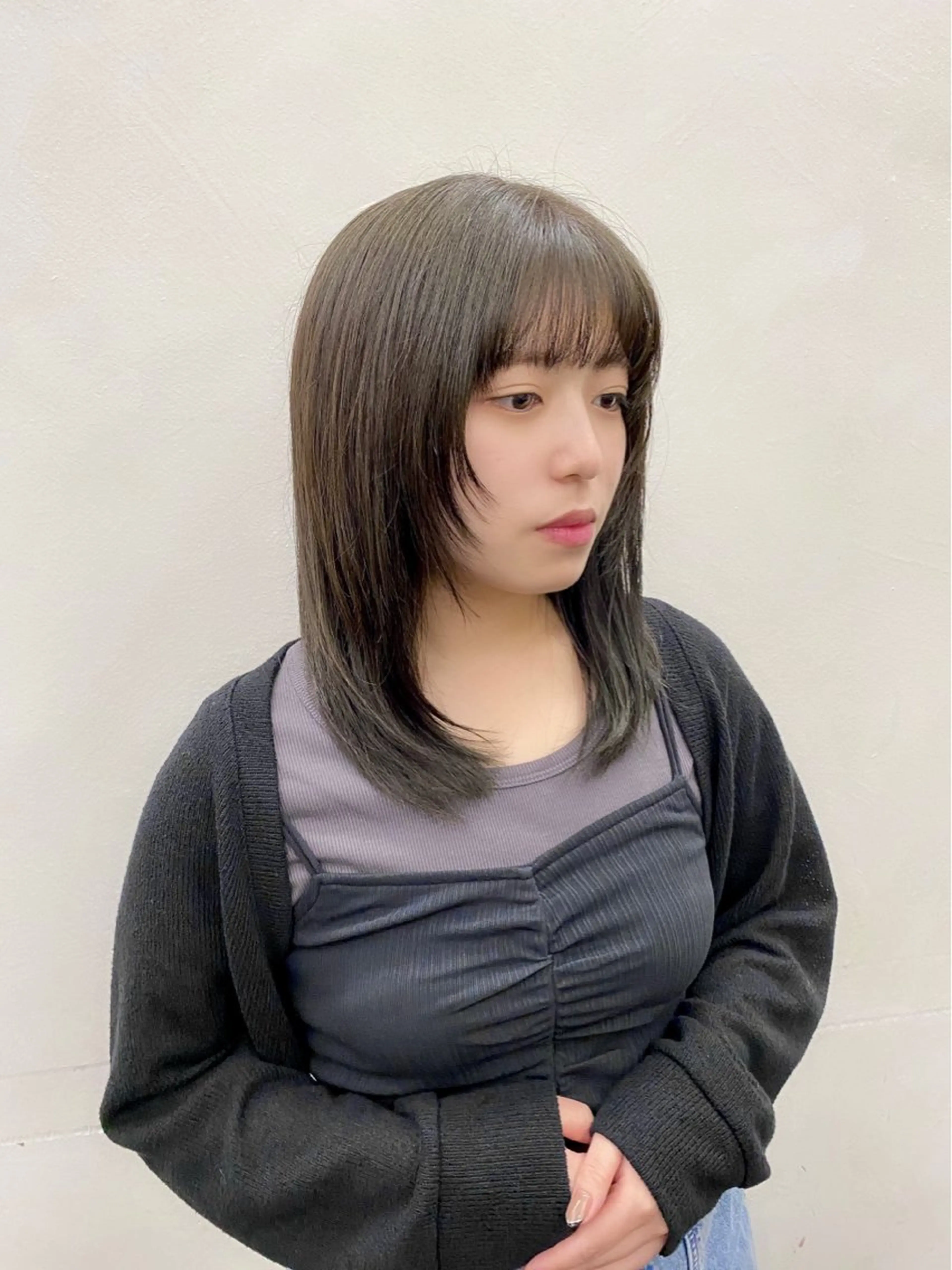 ミディアム カラー Paddle所属・似合わせレイヤー/ レイヤーパーマ/高倉のヘアスタイル