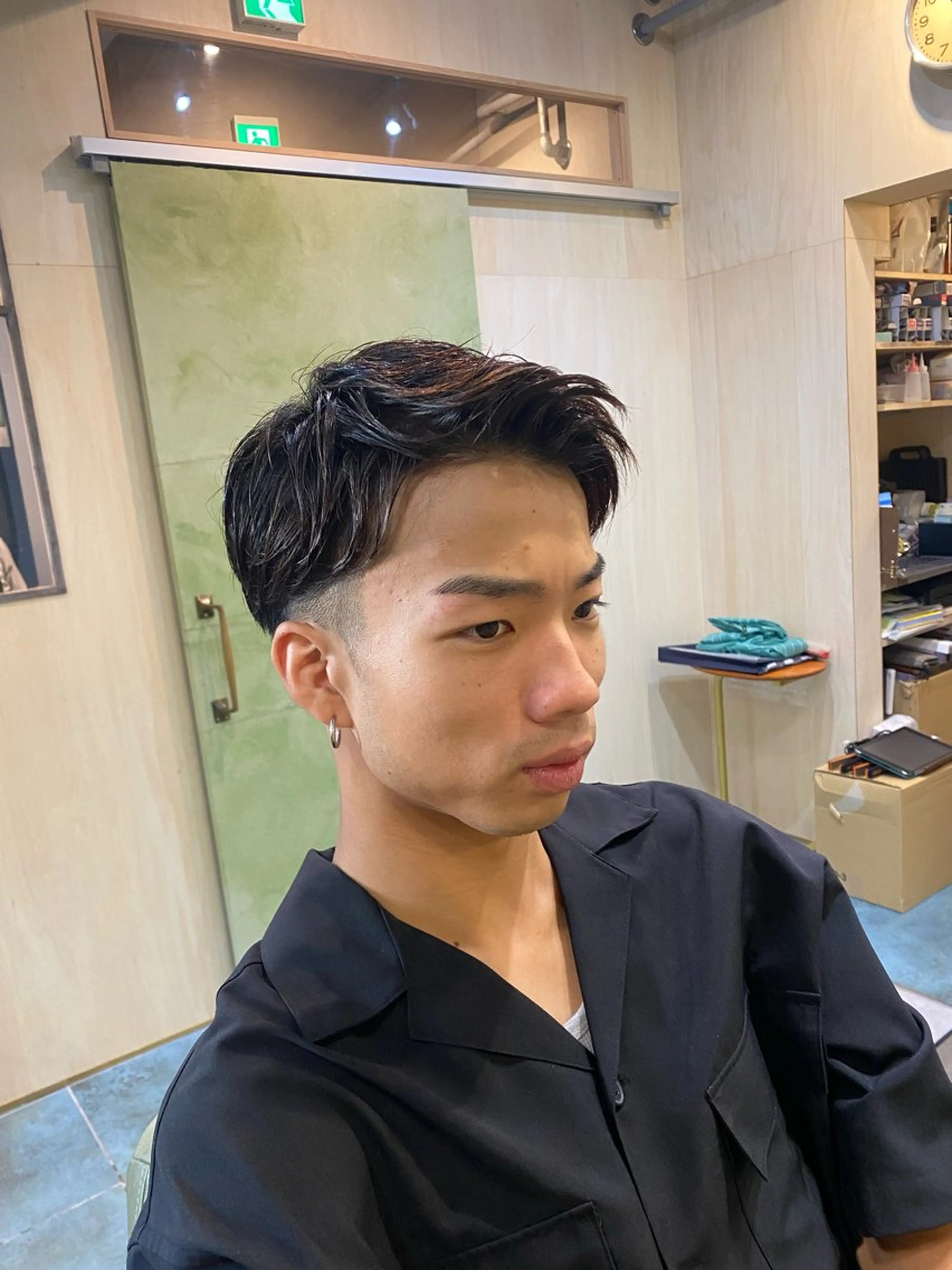 ショート ヘアアレンジ メンズ アップバング ハンサムショート ショートヘア メンズカット/パーマ 福島区SOSOのヘアスタイル