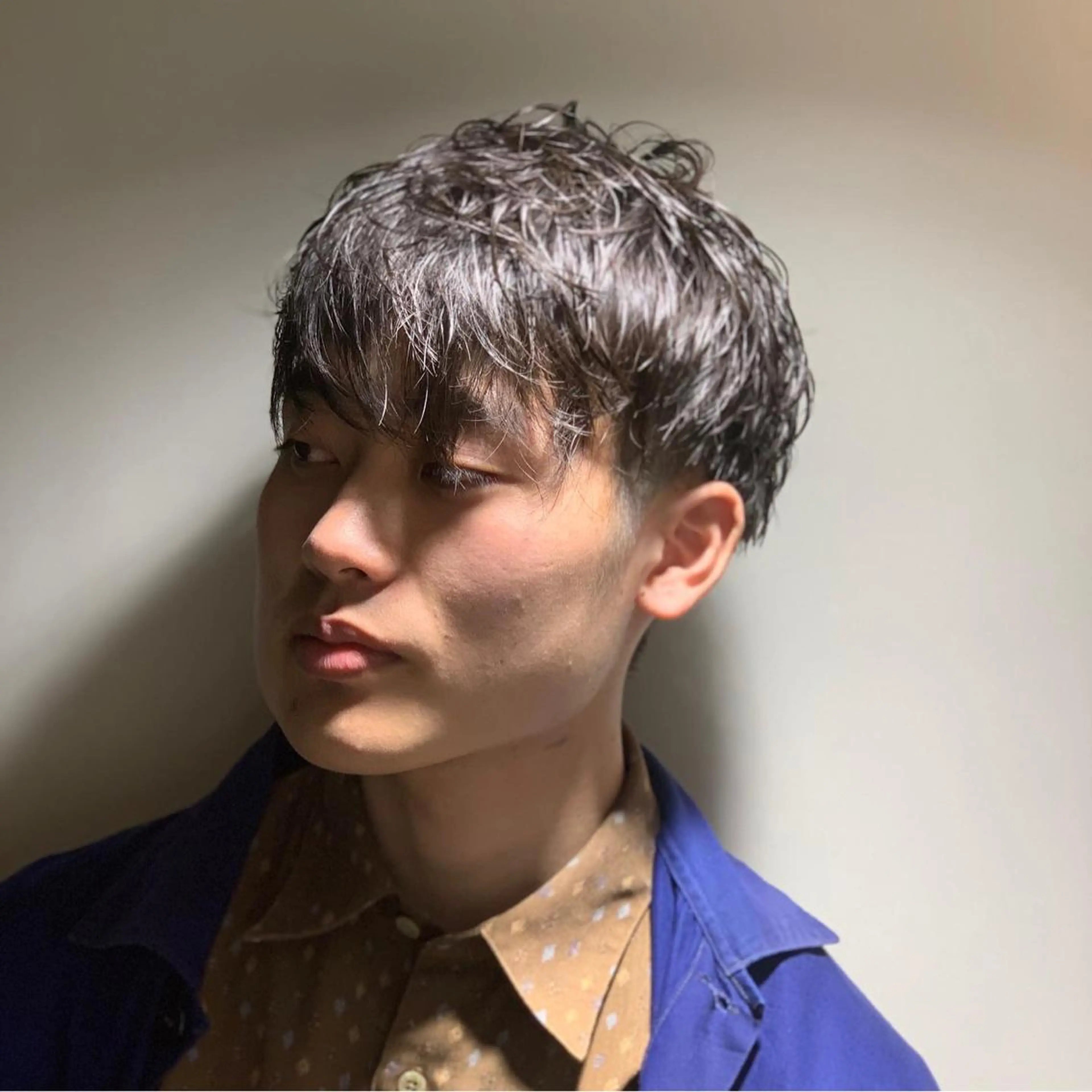 ショート パーマ メンズ ヒロ銀座 バーバーショップ神楽坂所属・ひらお あおとのヘアスタイル