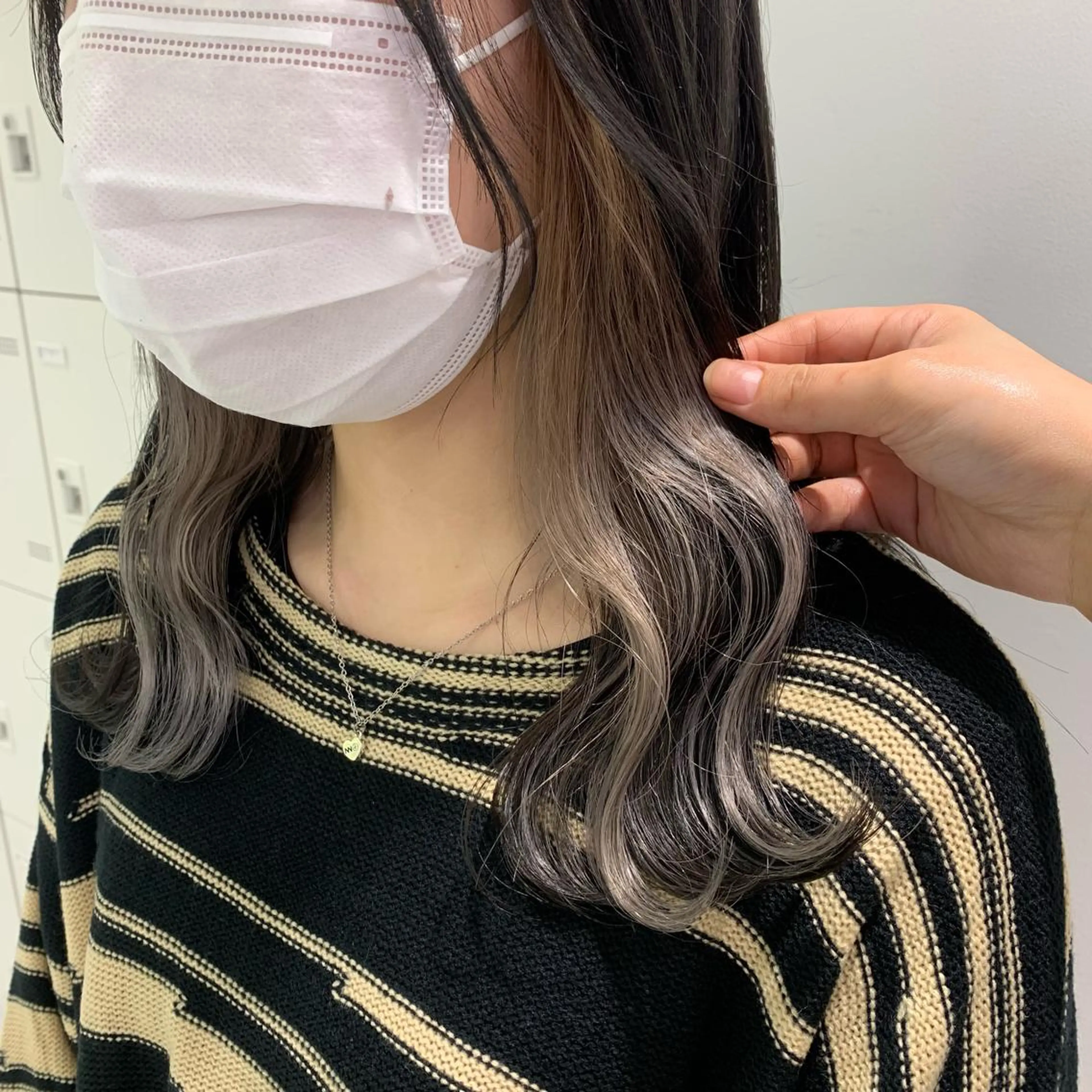 ロング カラー パーマ ヘアアレンジ メンズ キッズ ネイル マツエク・マツパ アイブロウ ベージュカラー ホワイトベージュ ホワイト 🦋haginoya miho🦋のマツエク・マツパデザイン