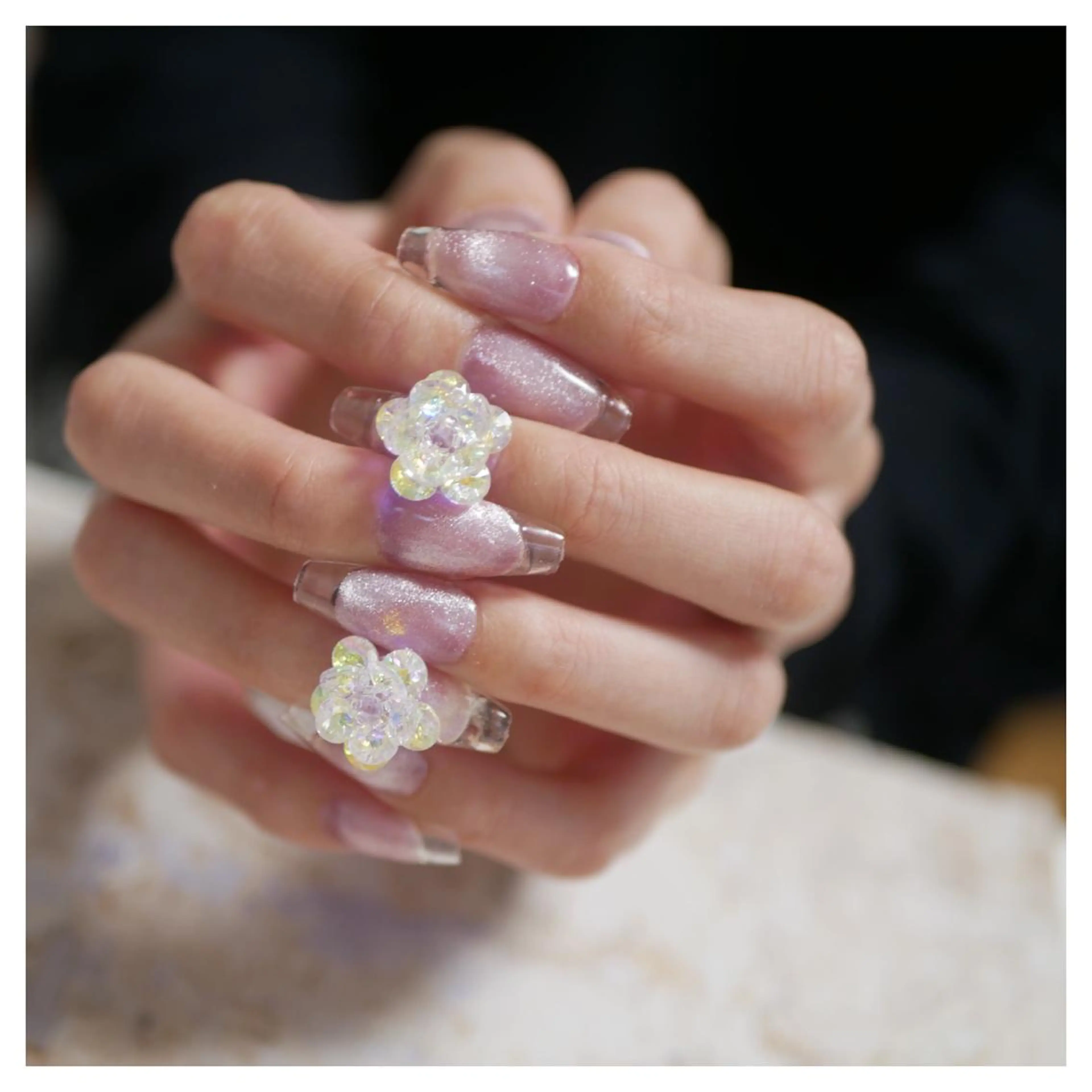 ネイル クリアネイル フレンチネイル 韓国ネイル シンプルネイル Nail salon Rilaのネイルデザイン