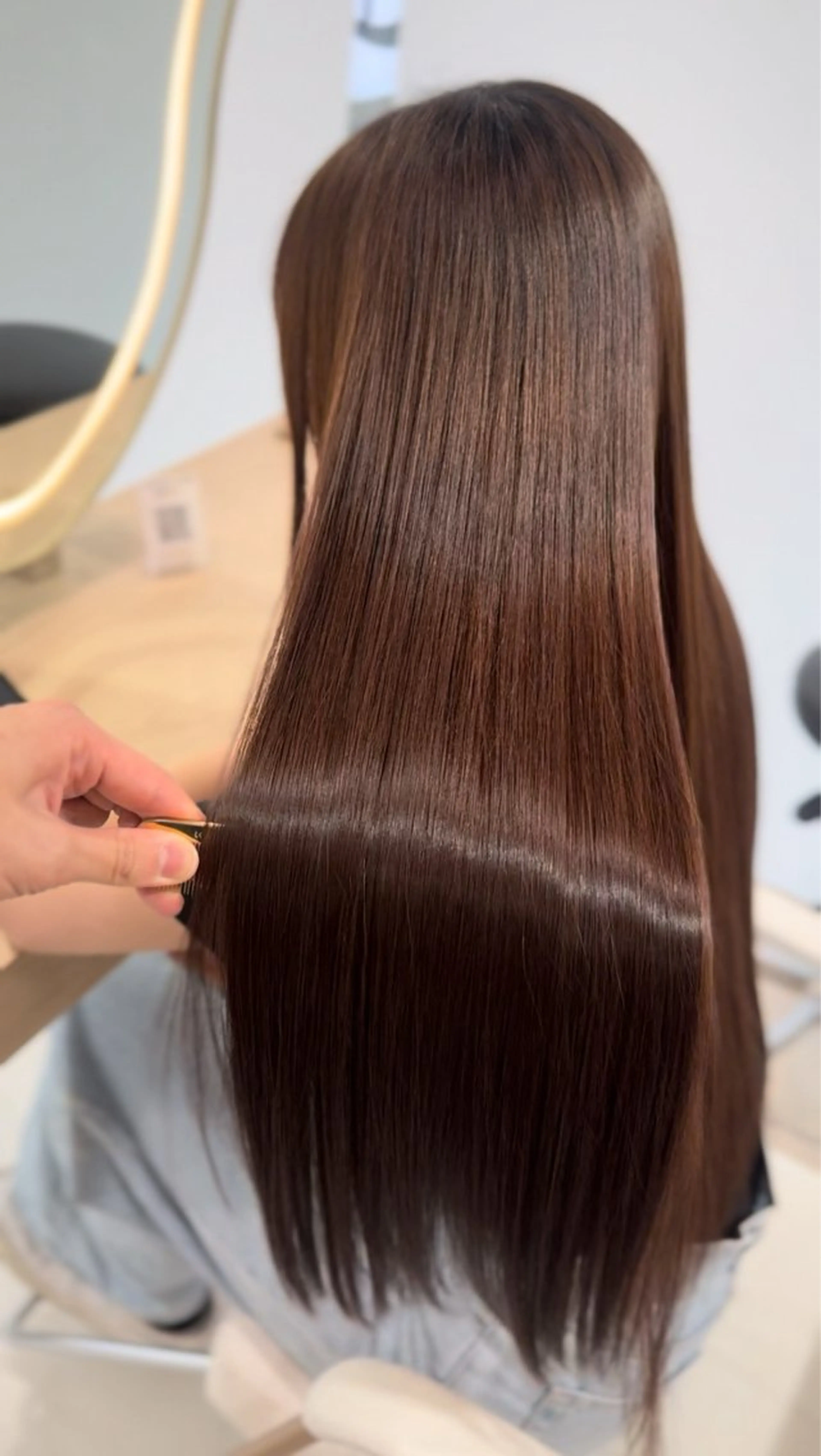 ロング 髪質改善 縮毛矯正 トリートメント 透明感カラー/ゆな モデル募集中💫🎀のヘアスタイル
