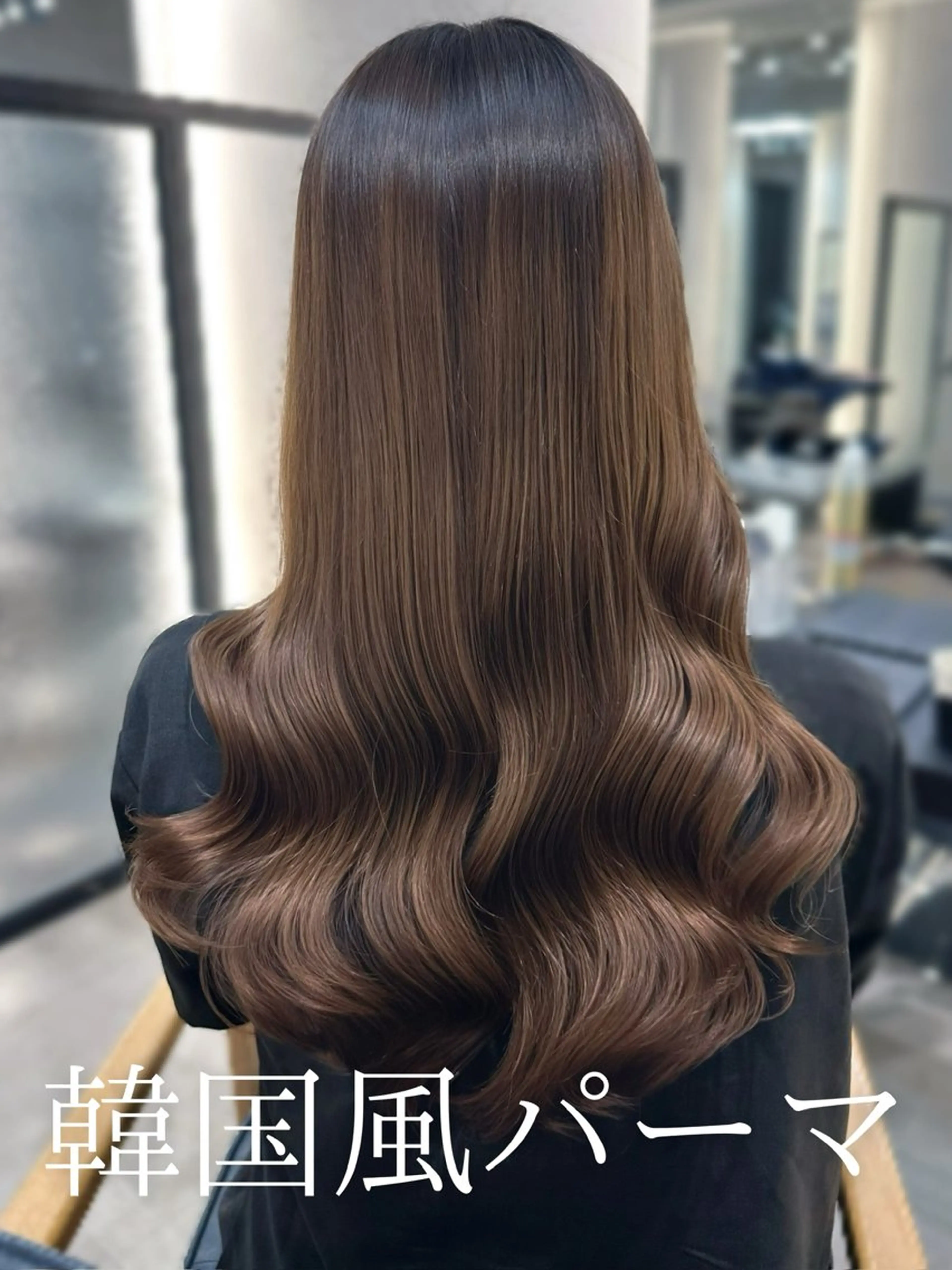 セミロング 韓国風パーマ/ 韓国ヘア/大森千寛のヘアスタイル