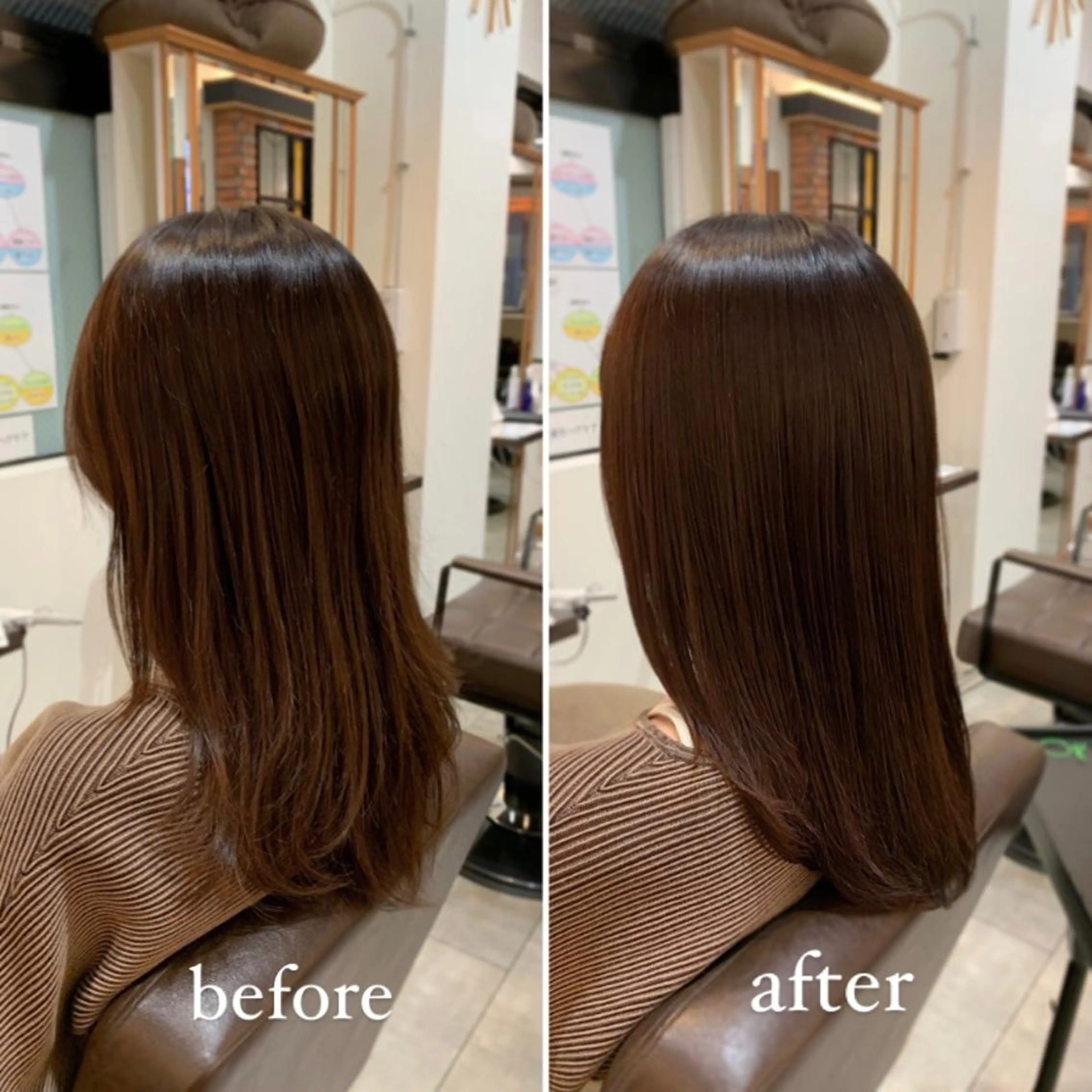 ロング カラー オレンジ カット ヘアカラー トリートメント 中村 研介のヘアスタイル