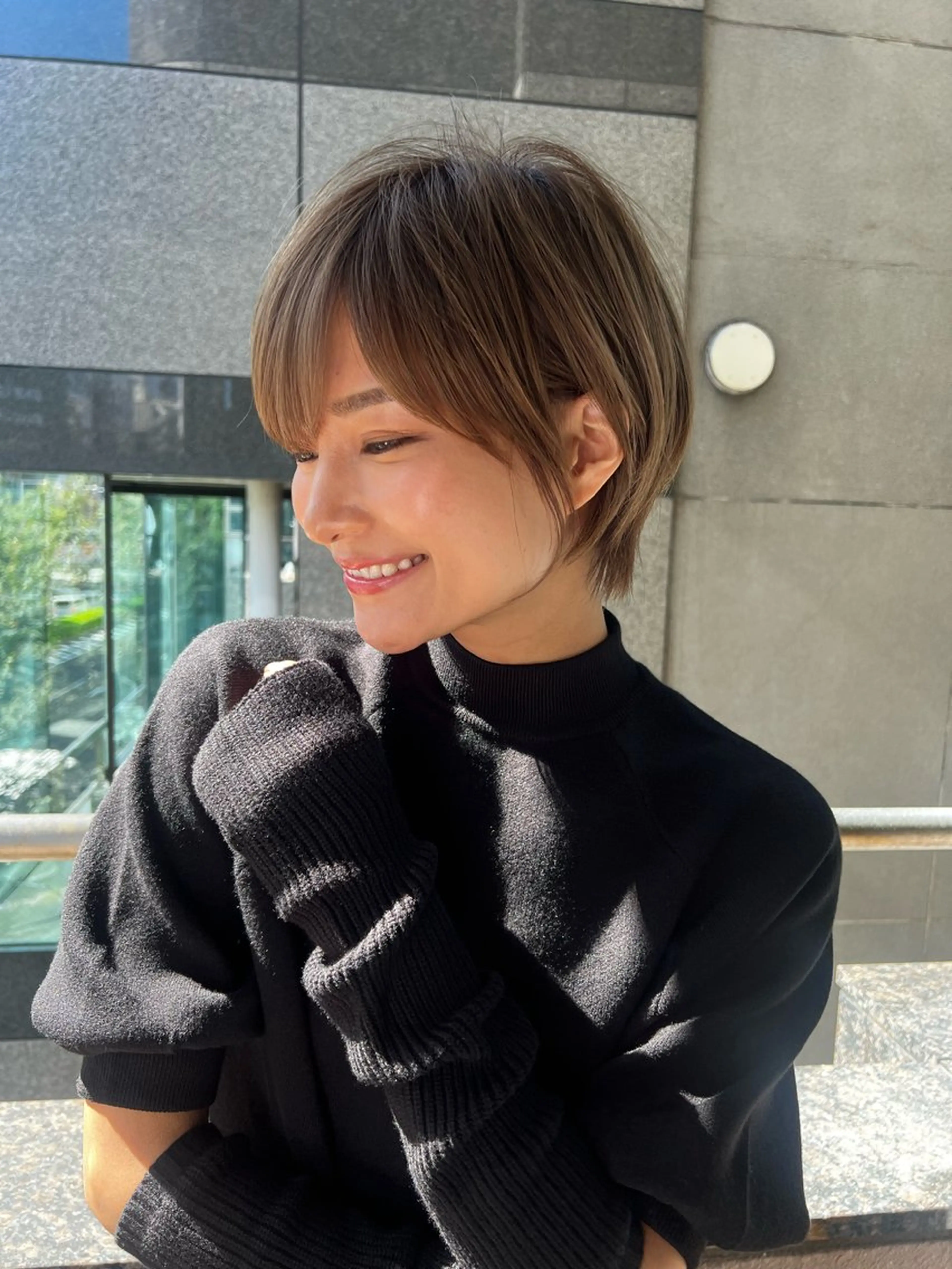 ショート 高島大登/顔周り /ミルクティーのヘアスタイル