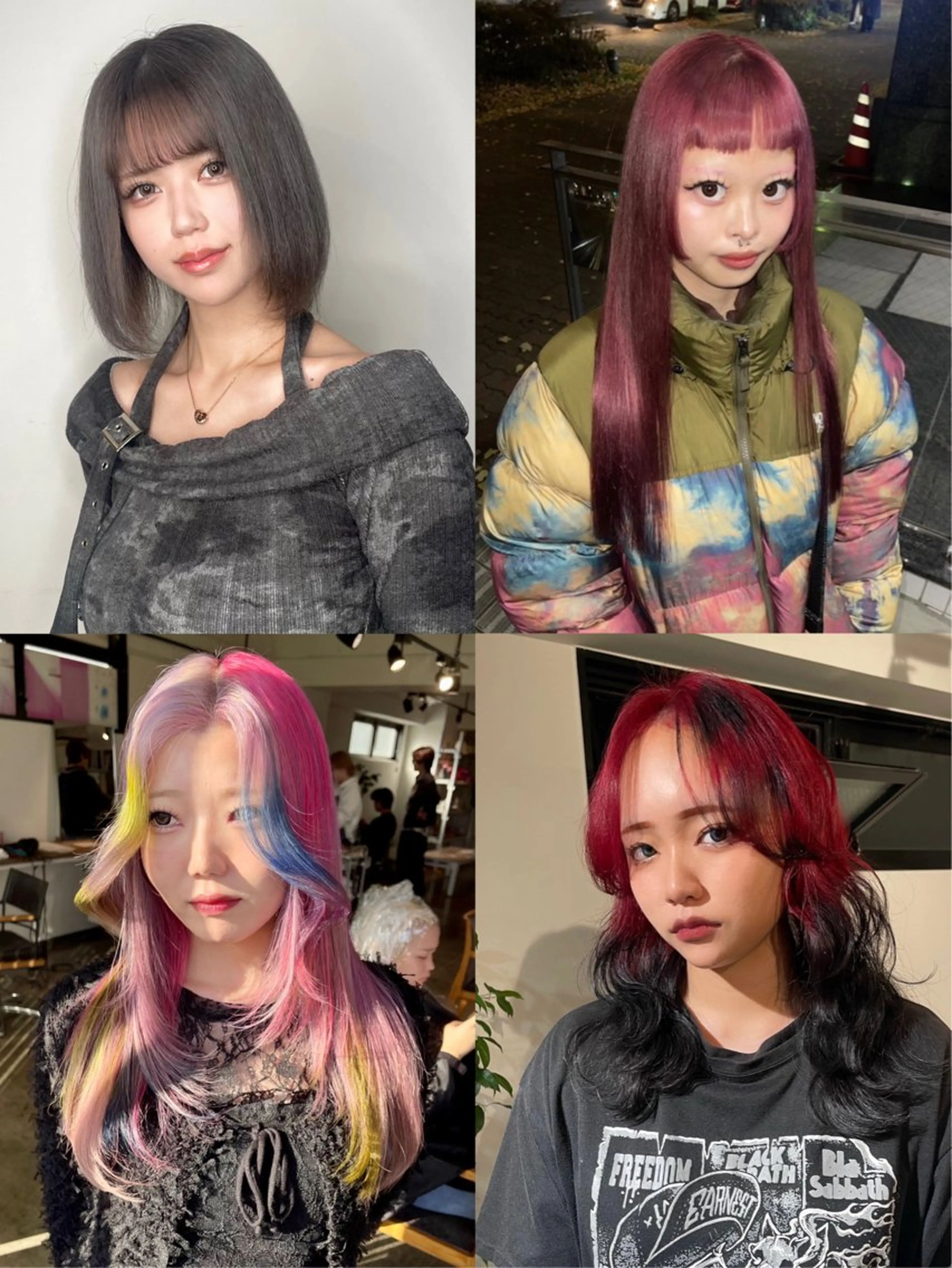 ロング カラー ブリーチ ケアブリーチ デザインカラー 似合わせカット ムラ修正/ ハイトーン💖Riaのヘアスタイル