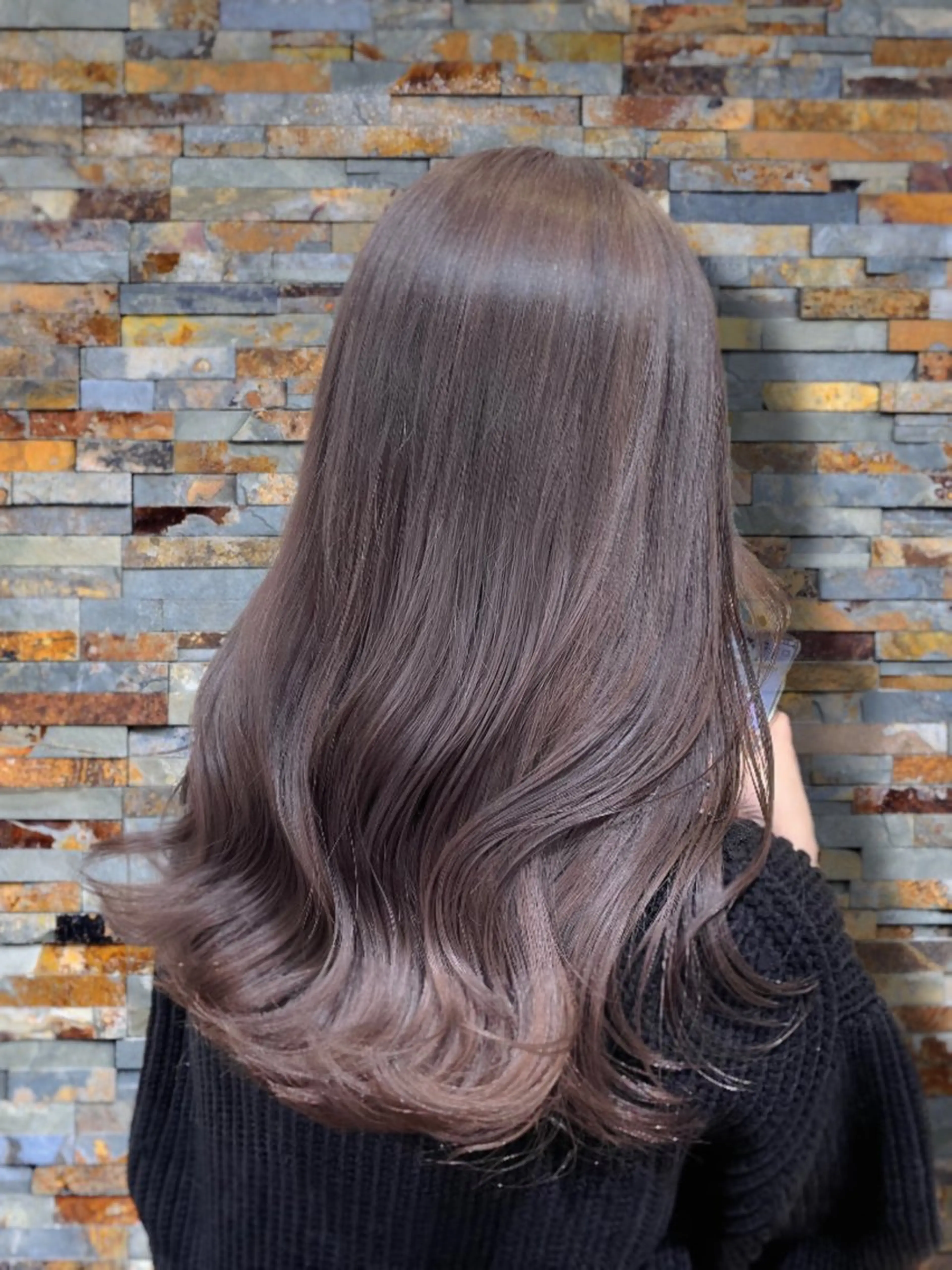 ロング カラー 心斎橋/ブリーチなし 髪質改善/レイヤーのヘアスタイル
