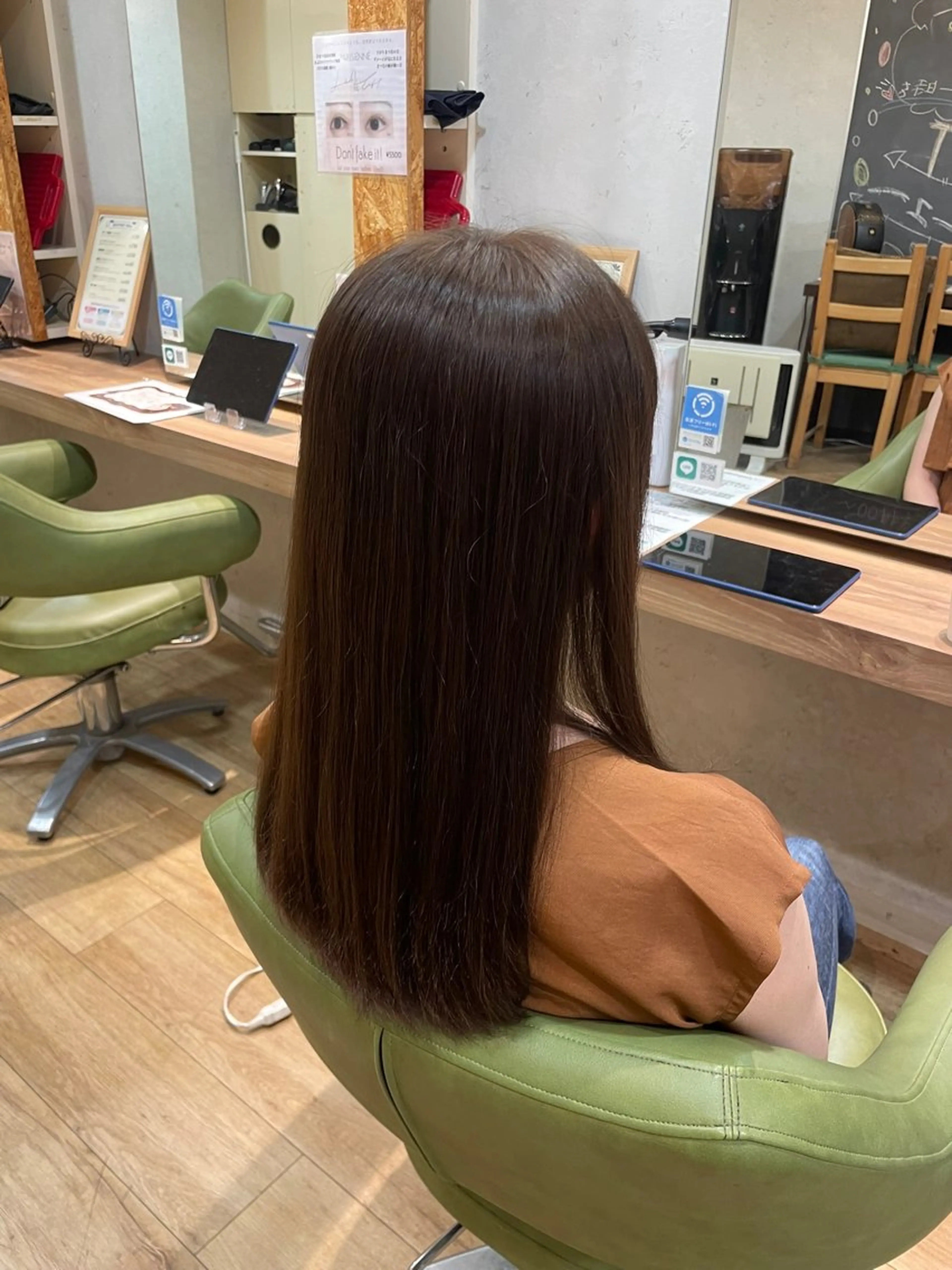 ロング カラー アッシュ アッシュブラウン ブラウンカラー 透明感カラー ヘアカラー トリートメント 髪質改善/Bloss om🌷高橋沙衣のヘアスタイル