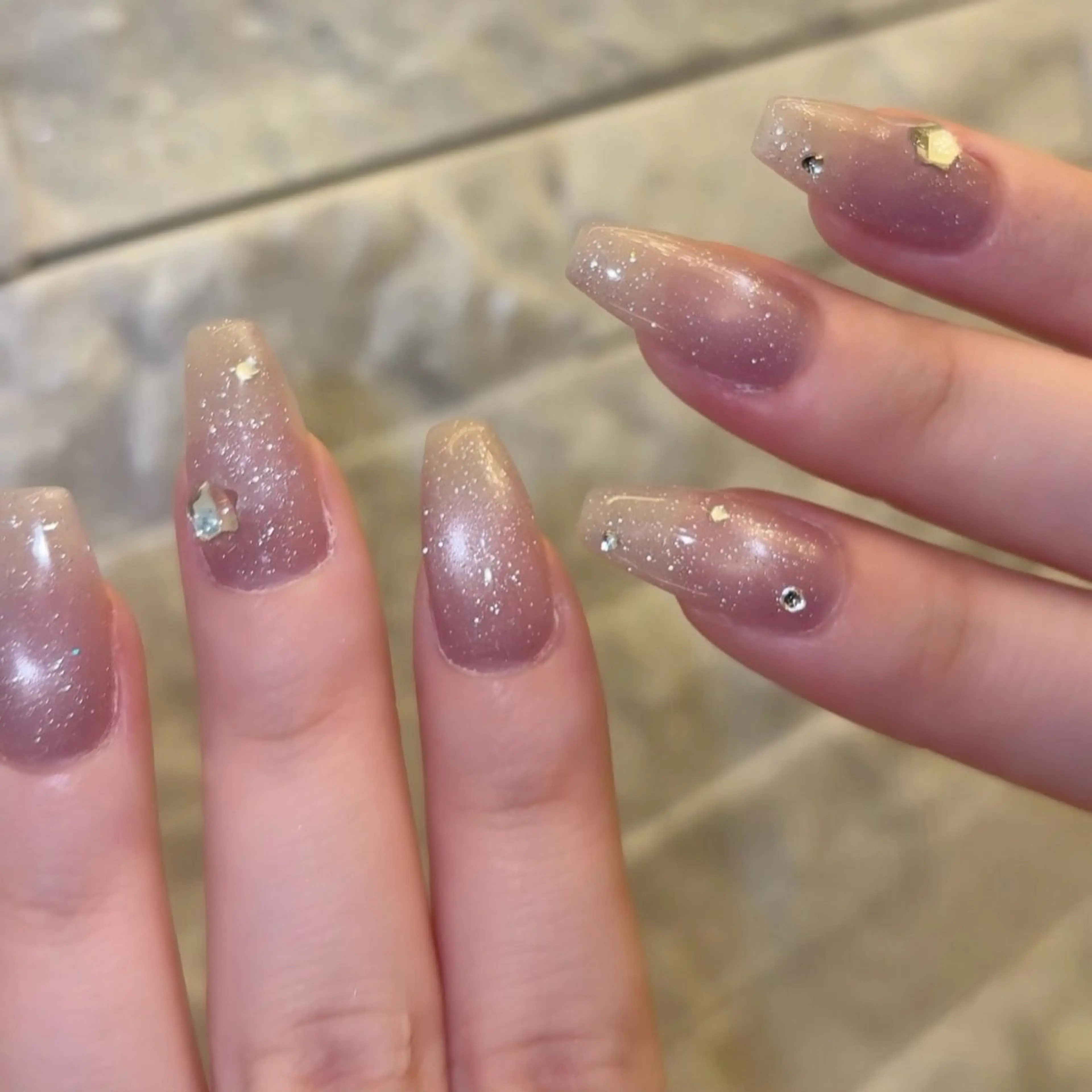 ネイル マグネットネイル ♡エルバイノリコ 吉澤【パラジェル有】のネイルデザイン