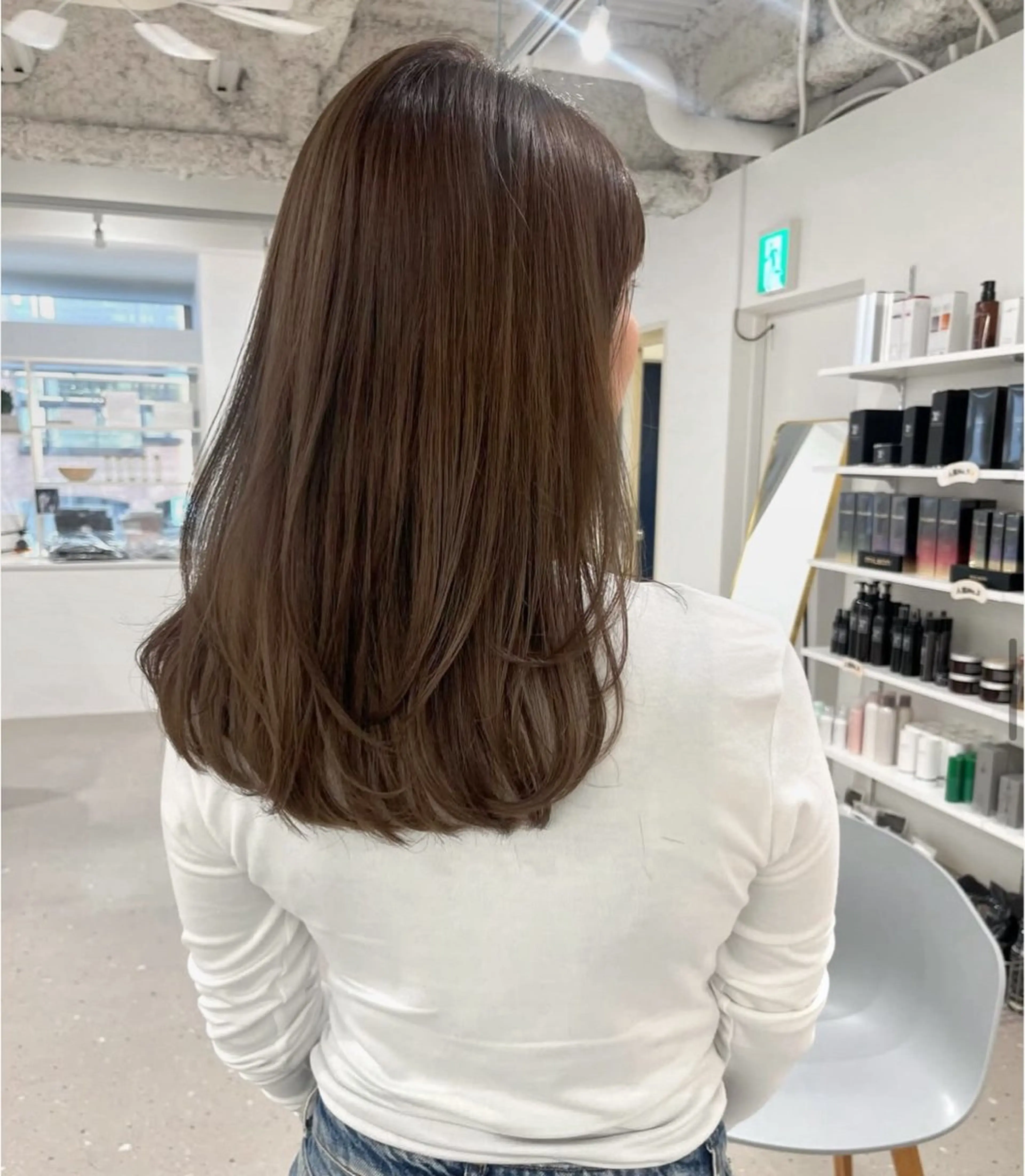 ロング 顔まわりレイヤー 顔周りカット レイヤーカット カット 池田 未瑠のヘアスタイル