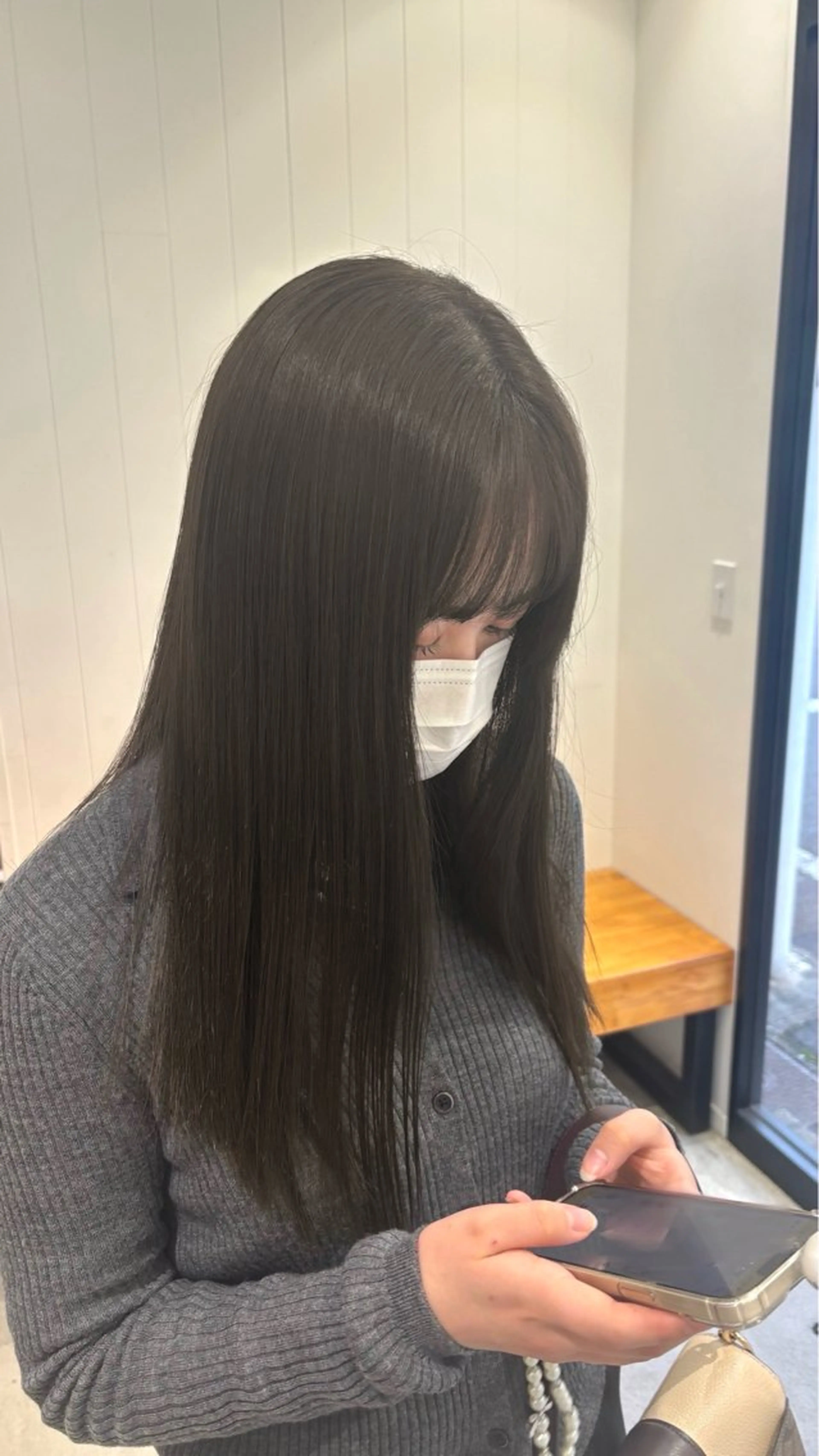 カラー ヘアカラー 石橋 華のヘアスタイル