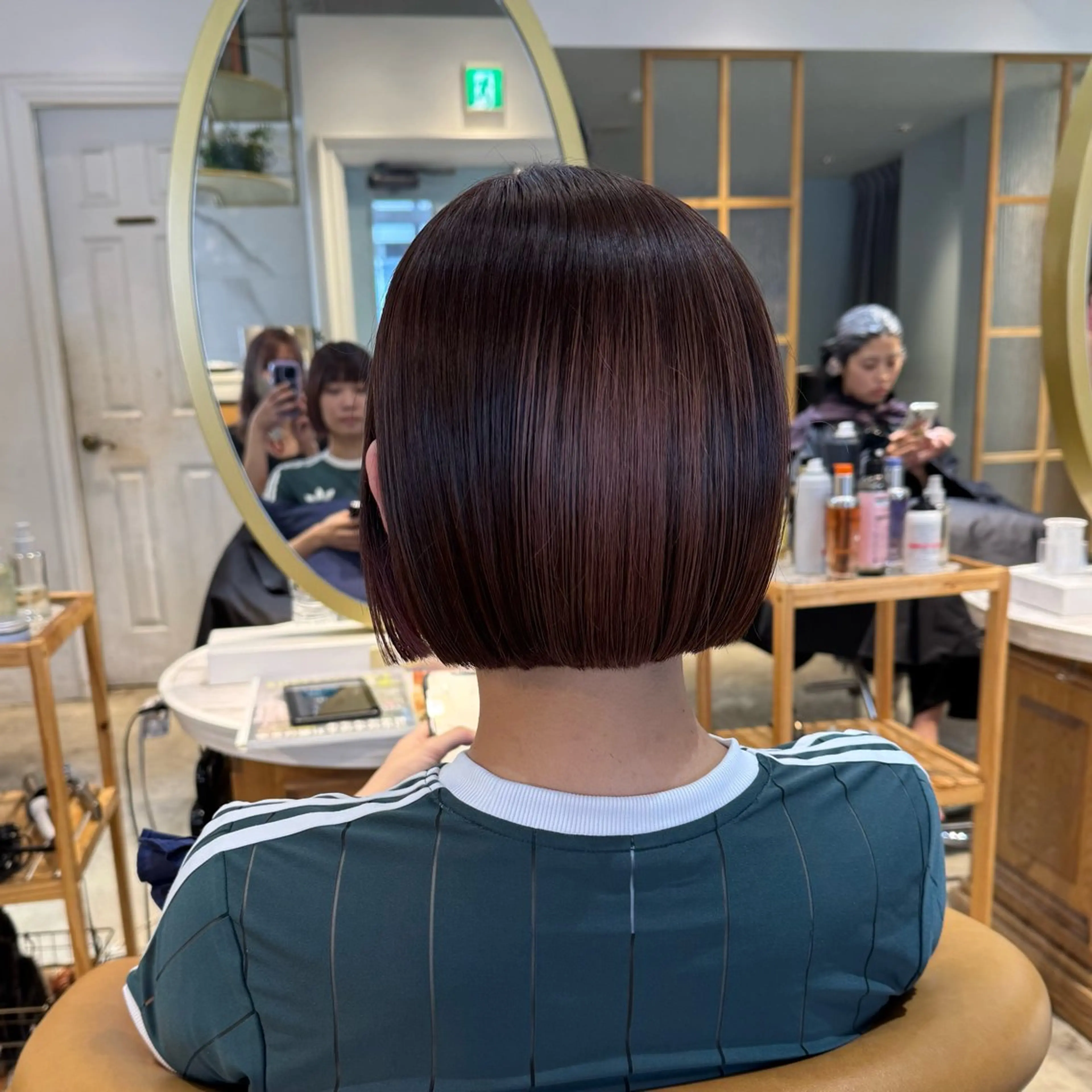 ミディアム ボブ 髪質改善 縮毛矯正 カット ヘアカラー トリートメント ヘアセット 髪質改善/ボブ /韓国/erikoのヘアスタイル