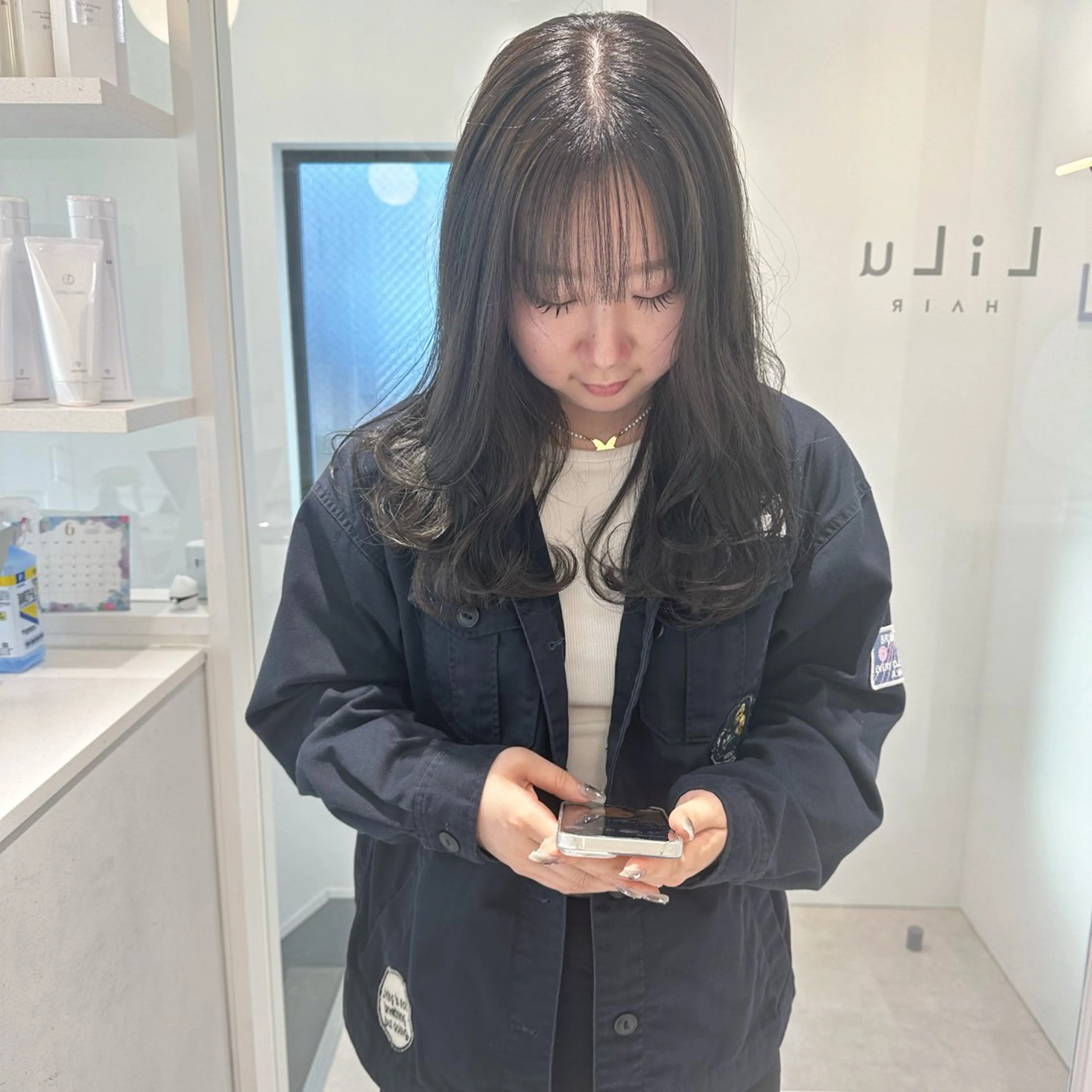 セミロング カラー お洒落パーマ/ 艶カラー/michiのヘアスタイル