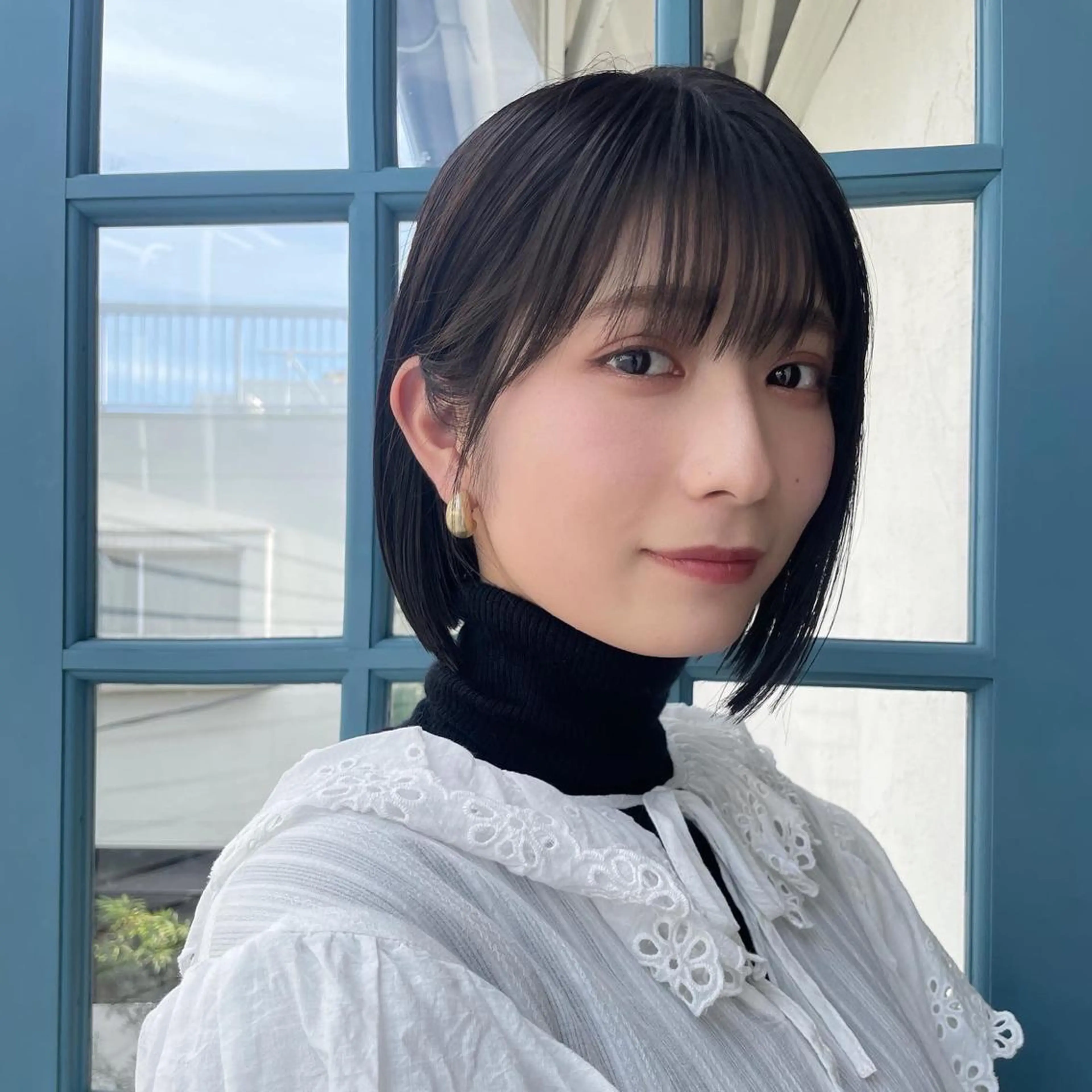 ショート カラー カット ヘアカラー トリートメント 顔周りカット× 髪質改善【リョウ】のヘアスタイル