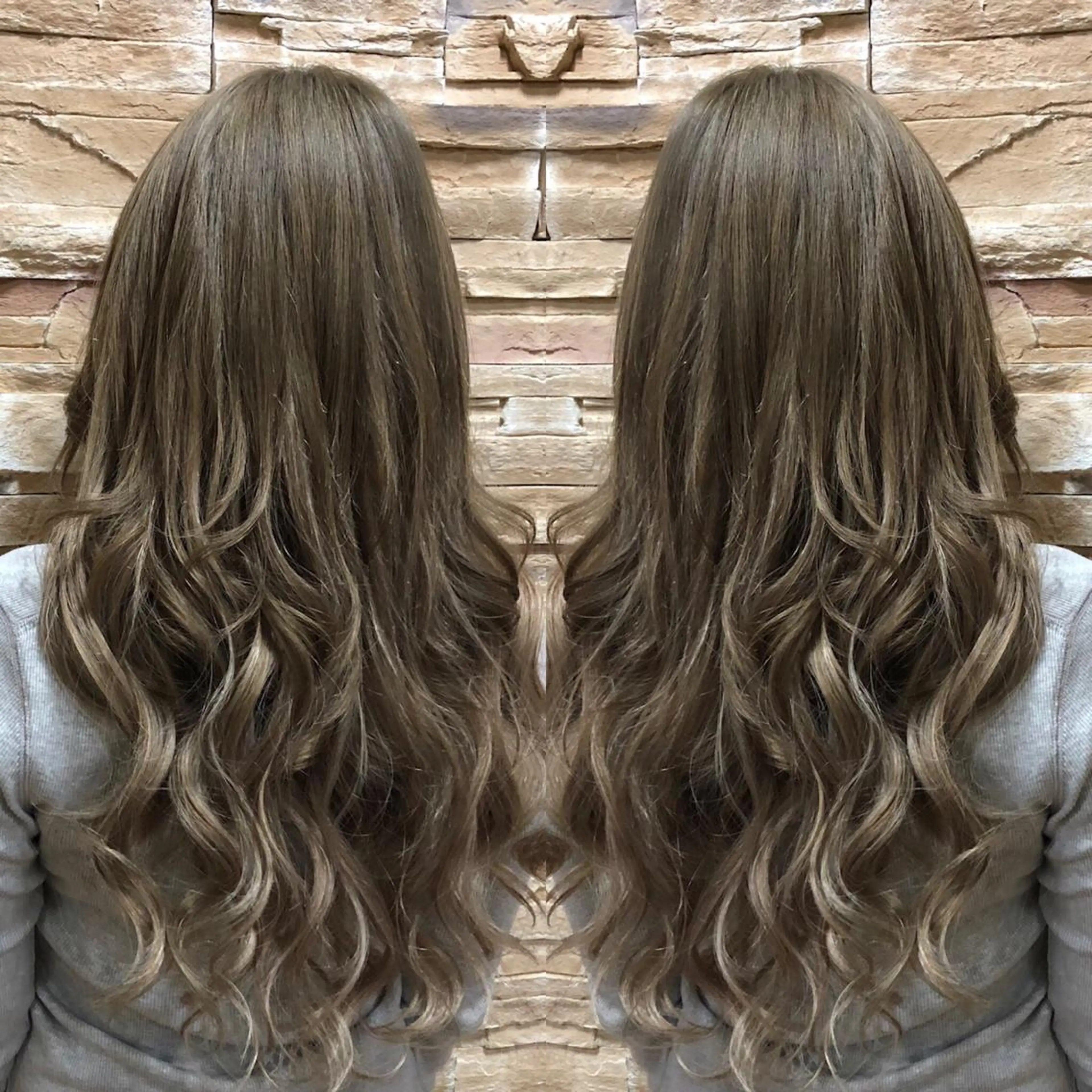 ロング カラー ヘアカラー kr2s アメ村のヘアスタイル
